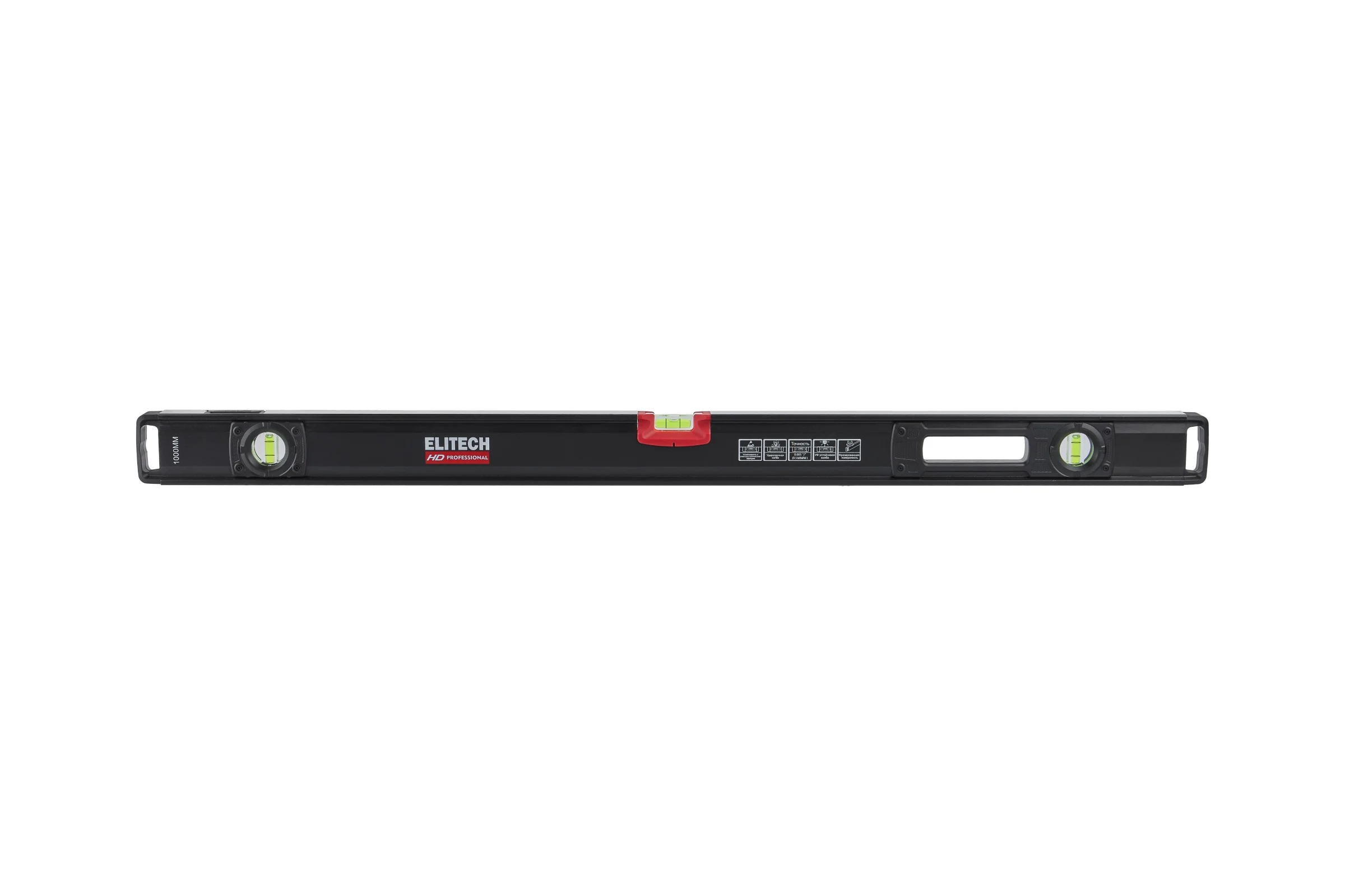 Уровень пузырьковый Elitech 100 см, 3 глазка 320304 HD 207201