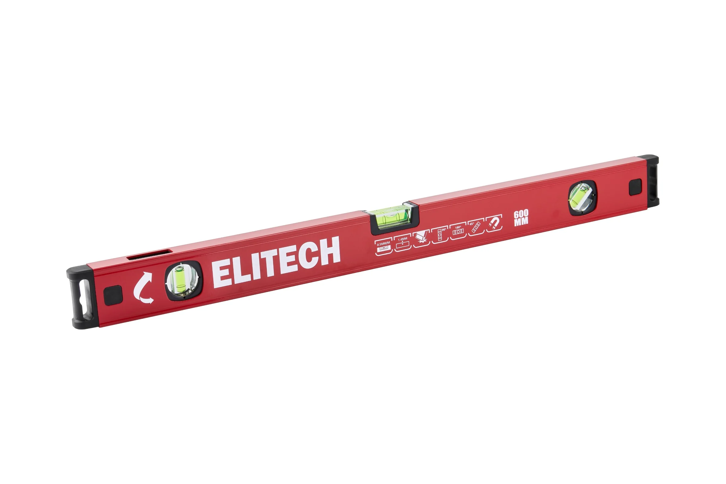 Уровень пузырьковый Elitech 60 см, магнитный, 3 глазка 320102 207193