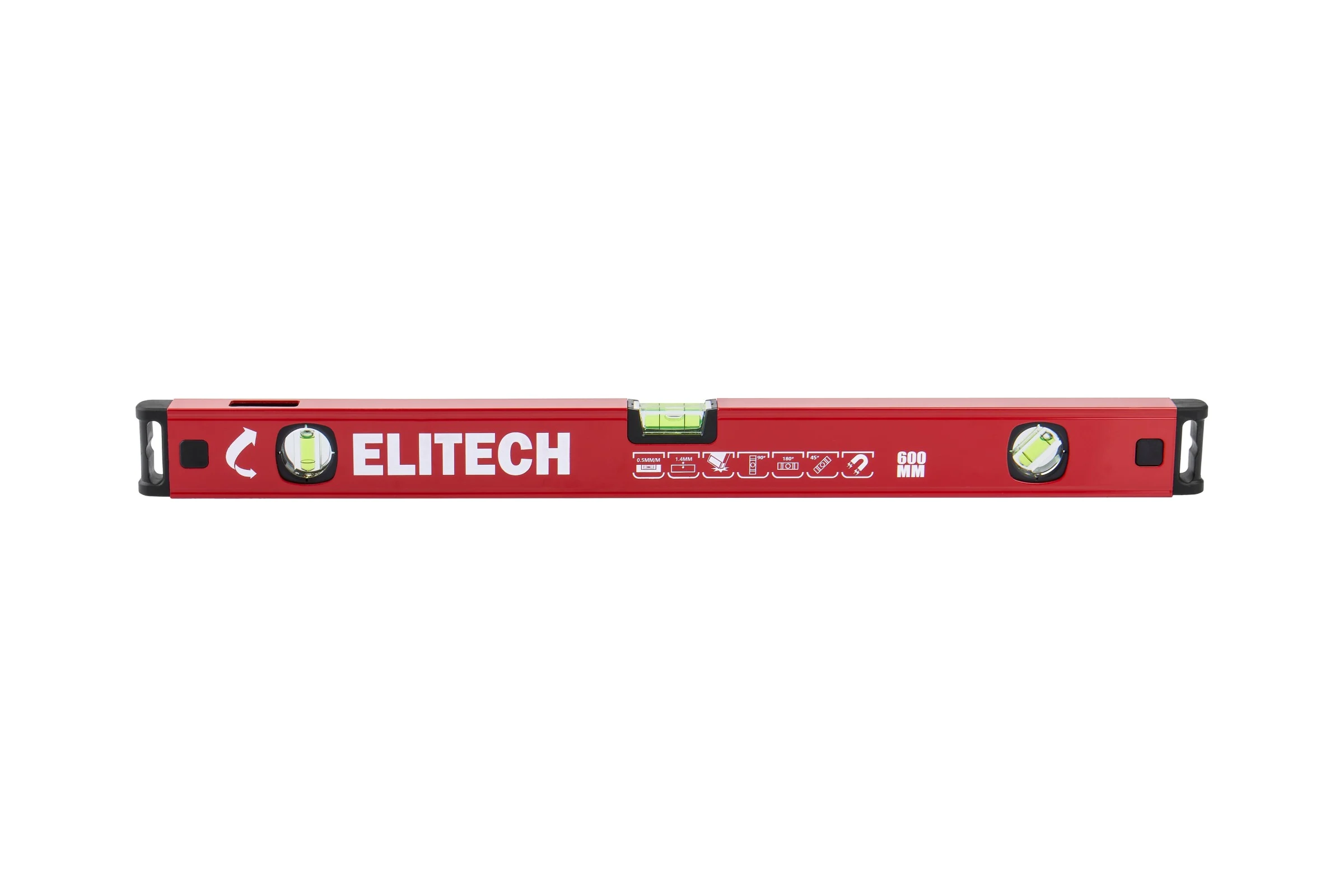 Уровень пузырьковый Elitech 60 см, магнитный, 3 глазка 320102 207193