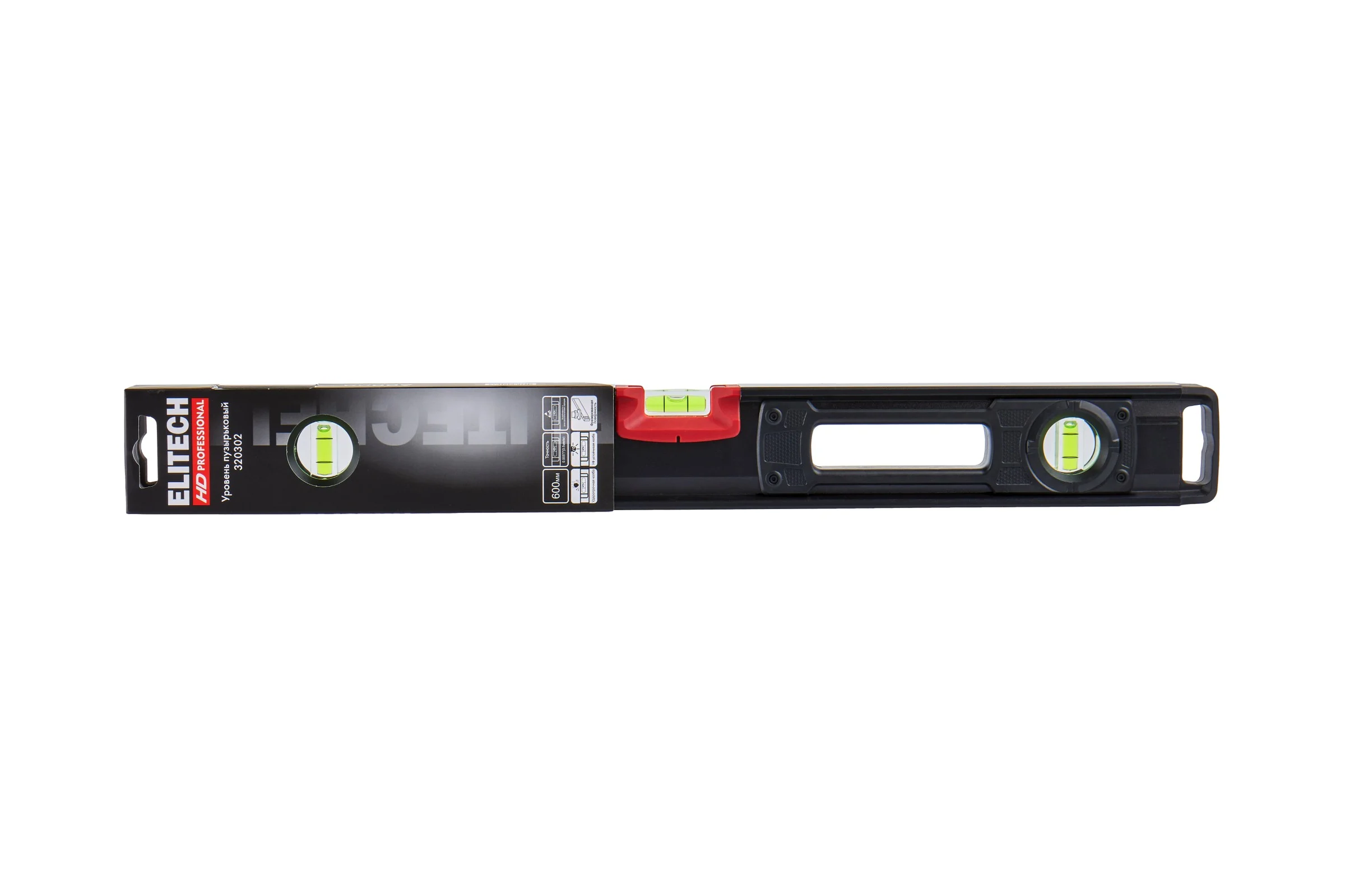 Уровень пузырьковый Elitech 60 см,3 глазка 320302 HD 207199