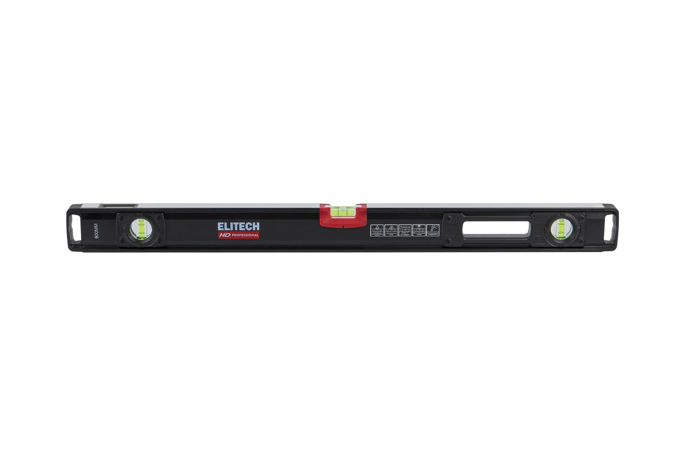 Уровень пузырьковый Elitech 80 см, 3 глазка 320303 HD 207200