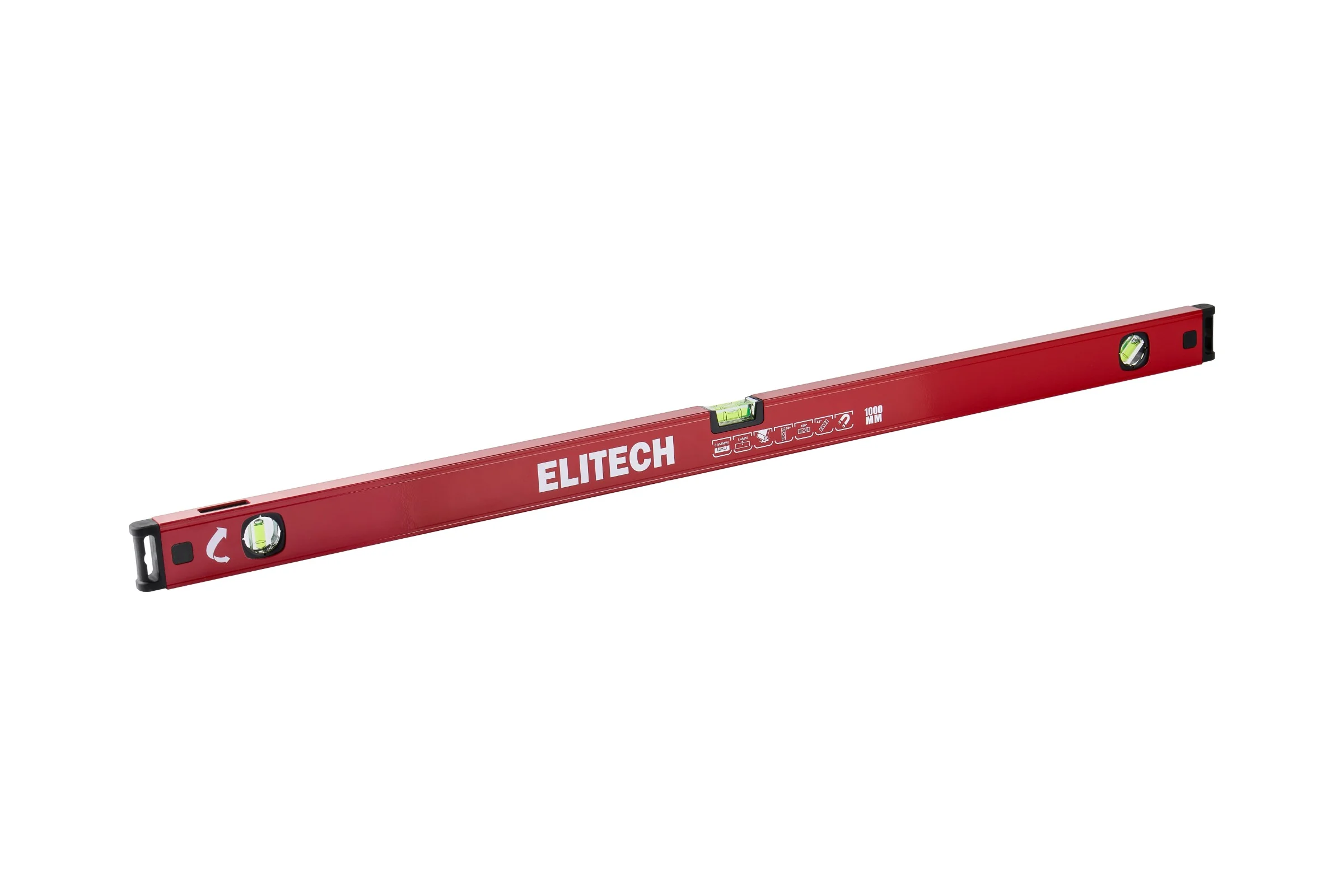 Уровень пузырьковый Elitech 100 см, магнитный, 3 глазка 320104 207195