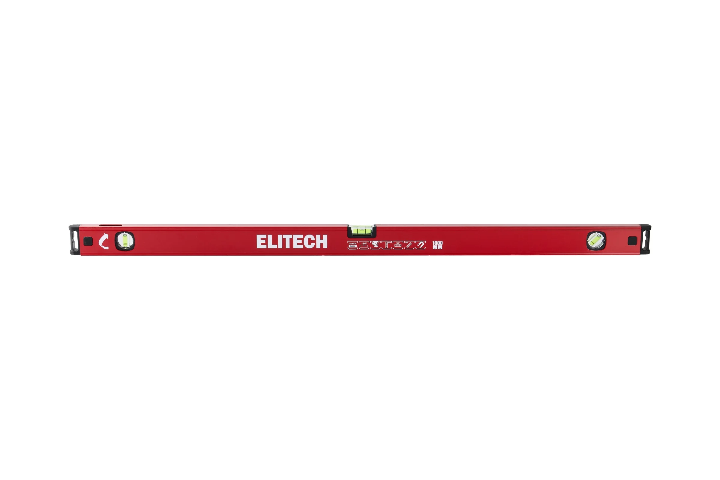 Уровень пузырьковый Elitech 100 см, магнитный, 3 глазка 320104 207195