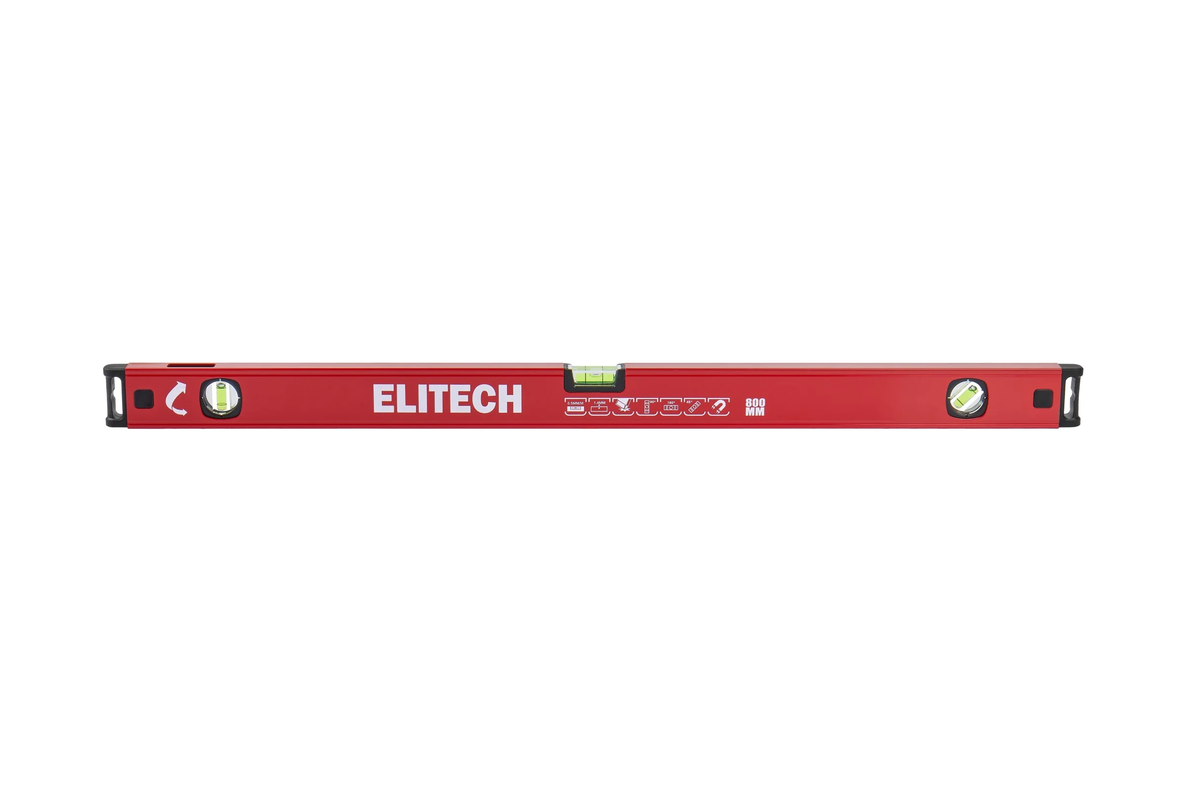 Уровень пузырьковый Elitech 80 см, магнитный, 3 глазка 320103 207194