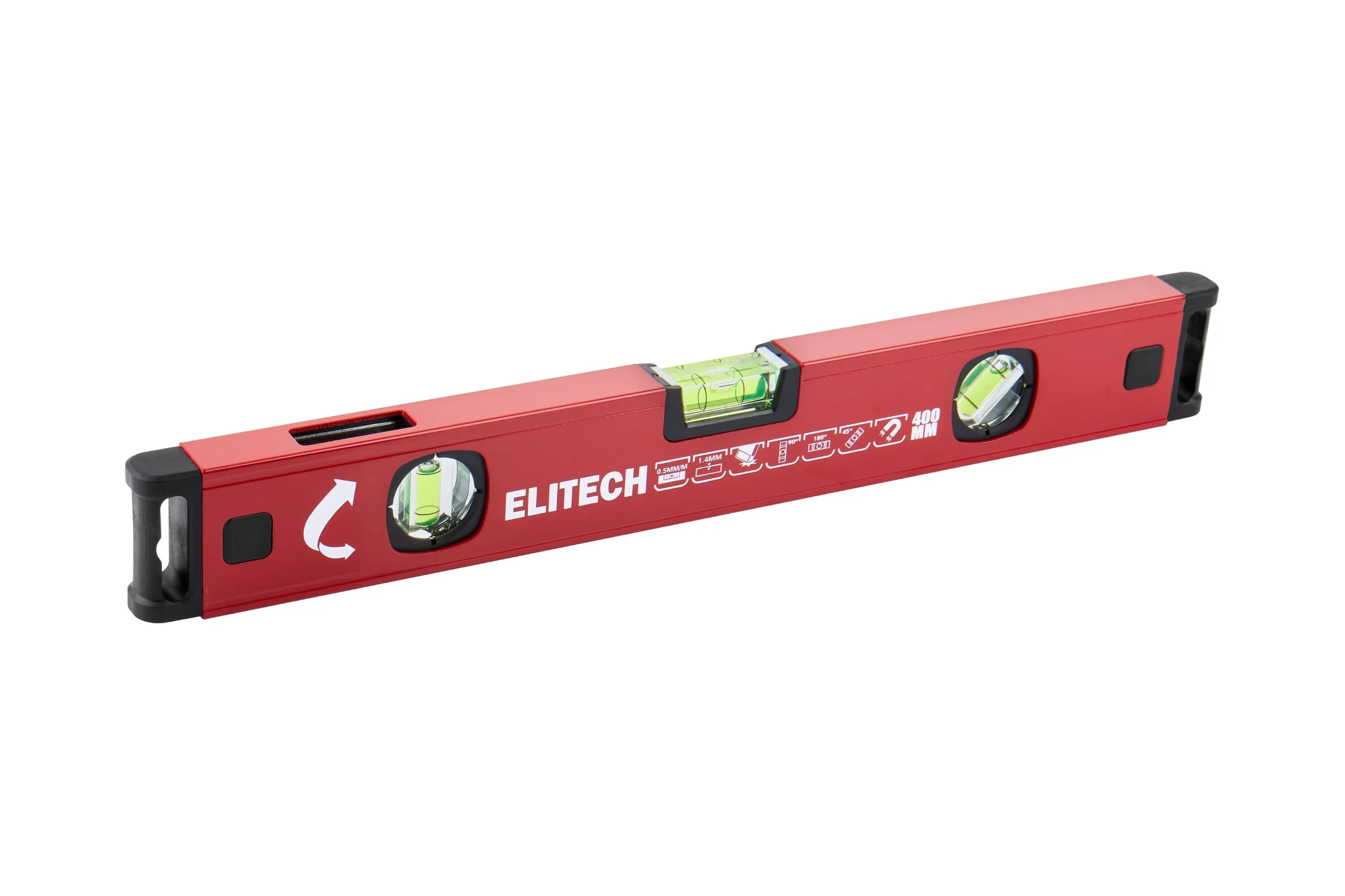 Уровень пузырьковый Elitech 40 см, магнитный, 3 глазка 320101 207192