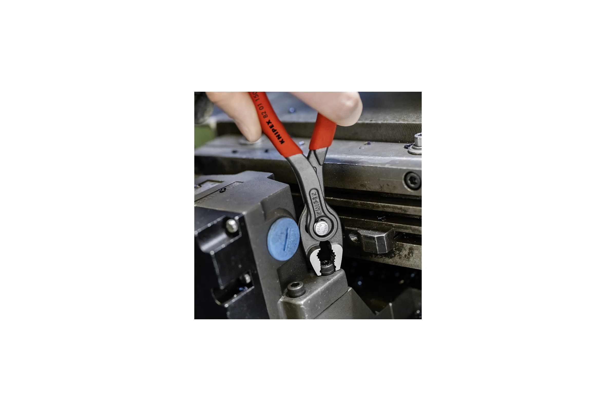 Клещи с фронтальным и боковым захватами Knipex TwinGrip зев 3-16 мм, L 150 мм,обливные ручки KN-8201150