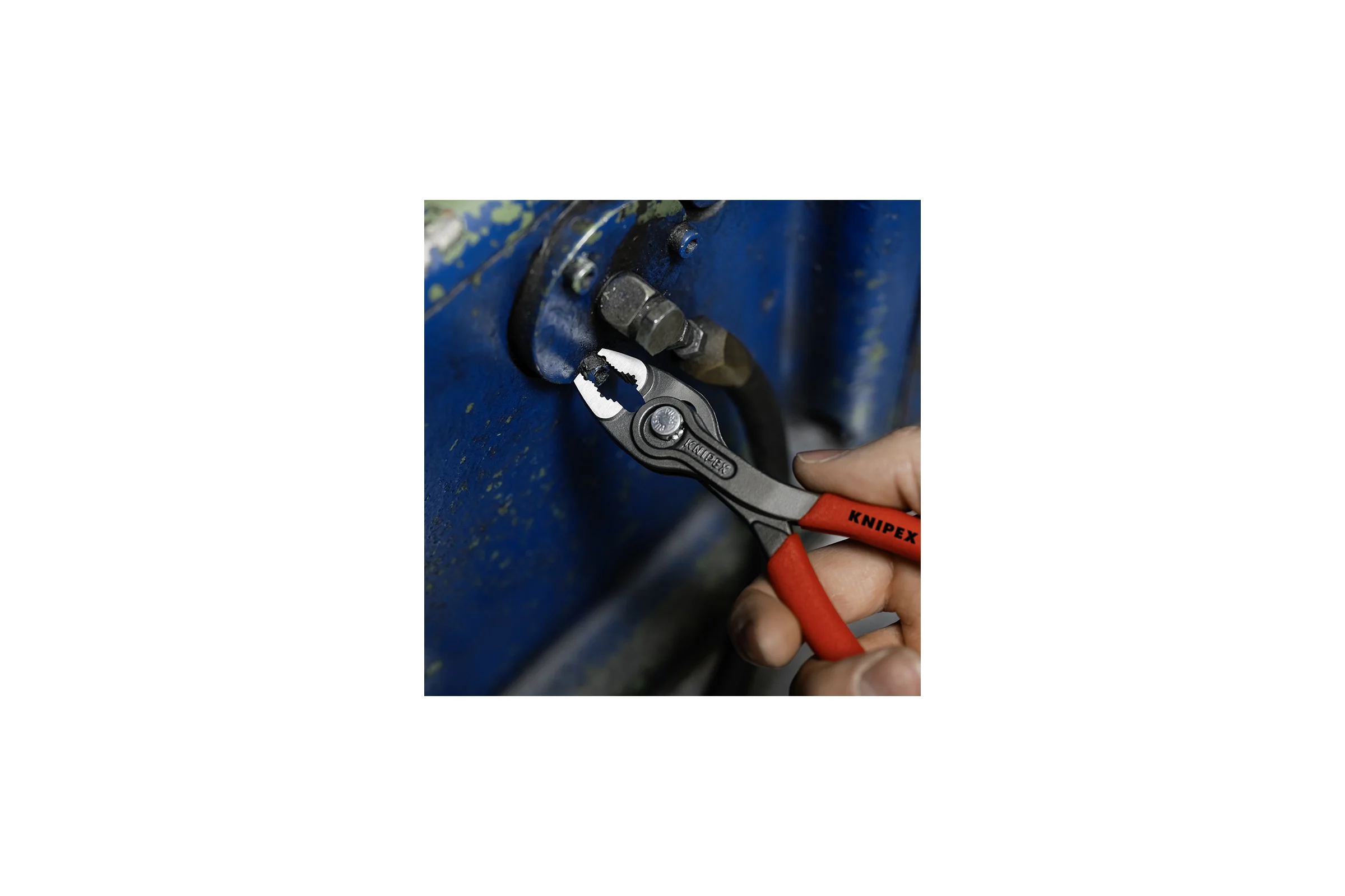 Клещи с фронтальным и боковым захватами Knipex TwinGrip зев 3-16 мм, L 150 мм,обливные ручки KN-8201150