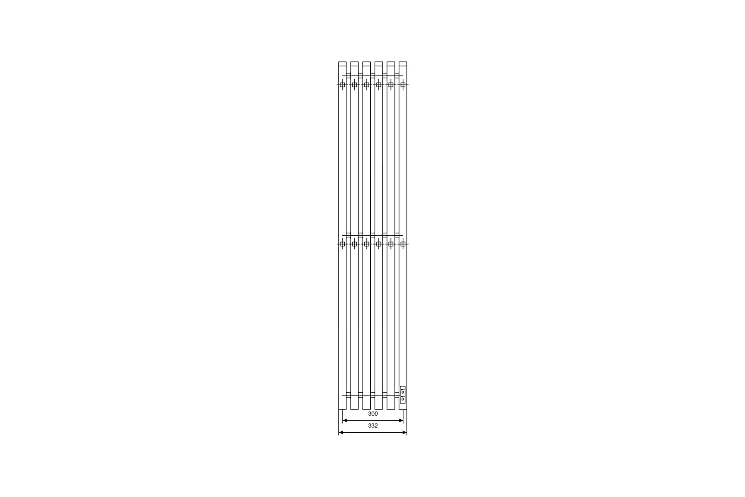 Полотенцесушитель электрический Primoclima Sol R E Inox 120х30 6 PCSolREInox120306