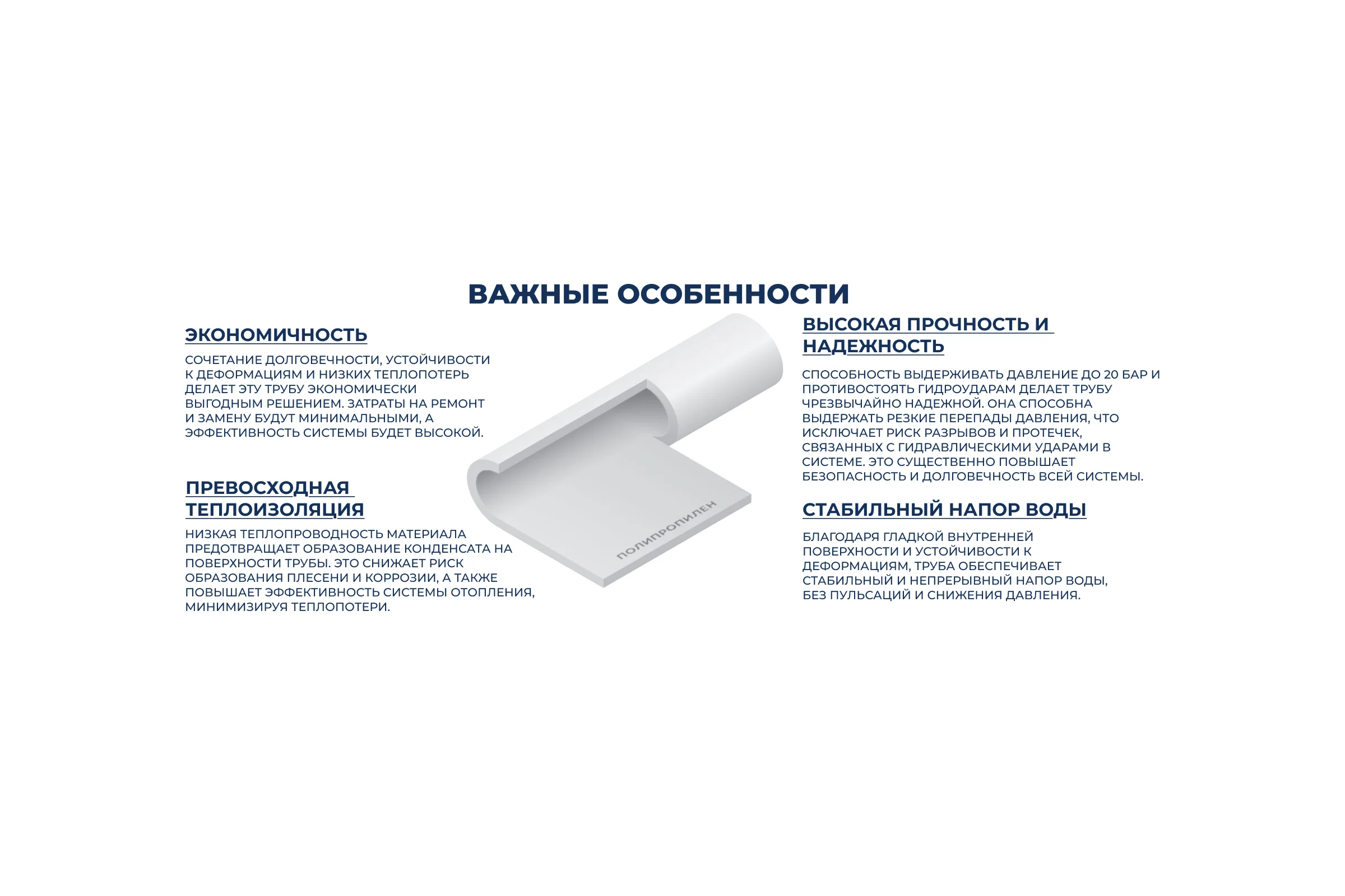 Полипропиленовая труба  Millennium 50x8,3 PN20 (длина 2м) 3M02-tbe-500200