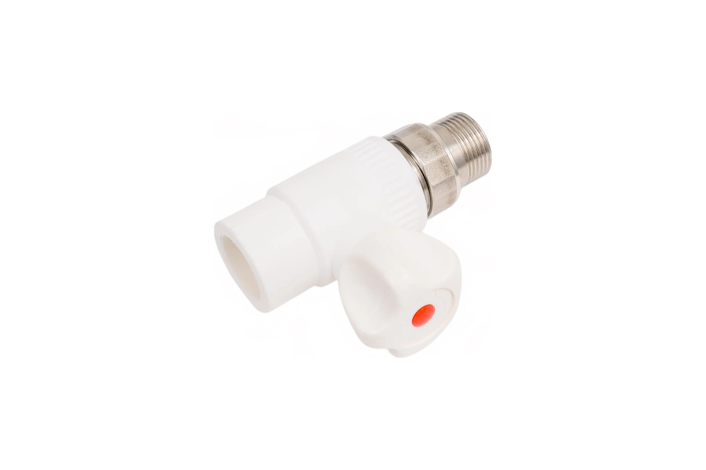 Кран пластиковый Millennium 25 мм-3/4", прямой, верхний, с латунным шаром 3M42-vlr-250c000