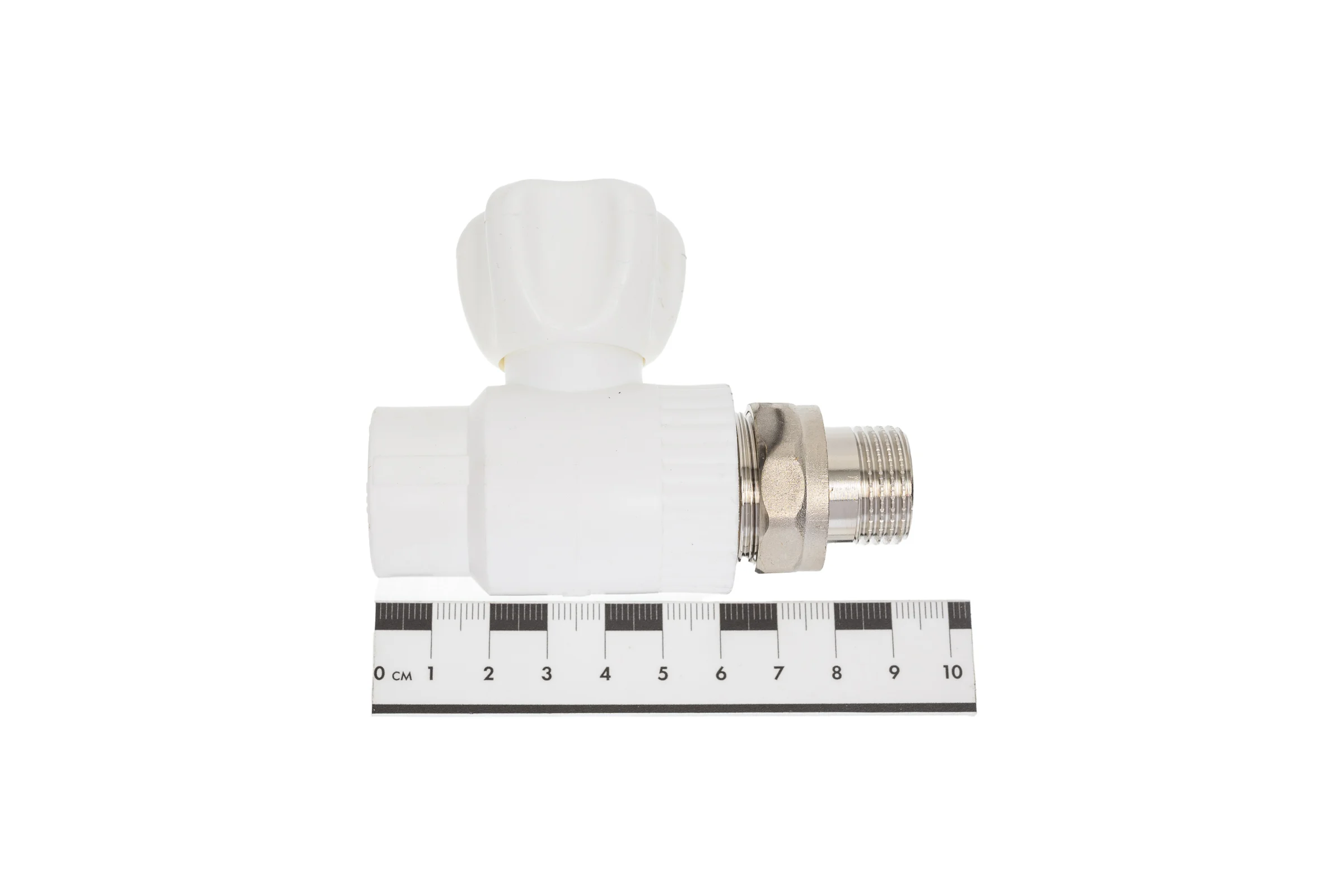 Кран пластиковый Millennium 20 мм-1/2", прямой, верхний, с латунным шаром 3M42-vlr-200b000