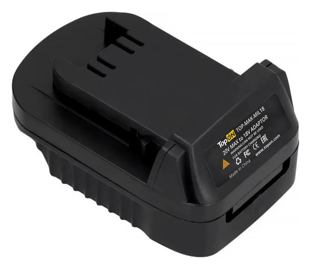 Адаптер TopOn для Makita 18V Battery, для Milwaukee 18V Li-ion battery TOP-MAK-MIL18