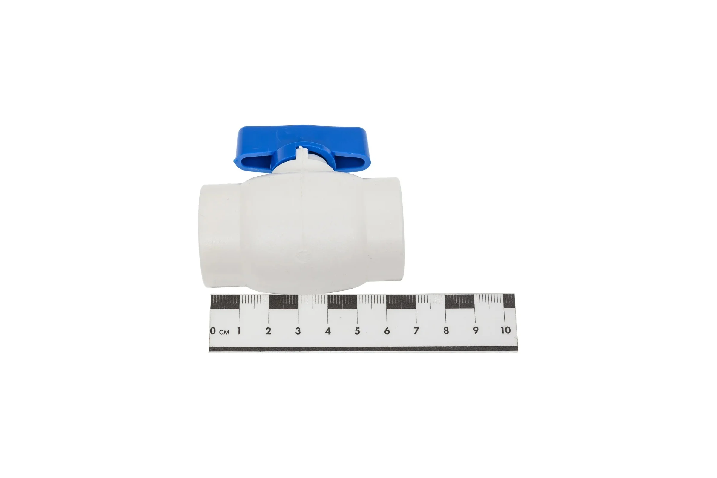 Кран шаровой Millennium полипропиленовый 25 мм для воды, синяя ручка, неразборный 3242