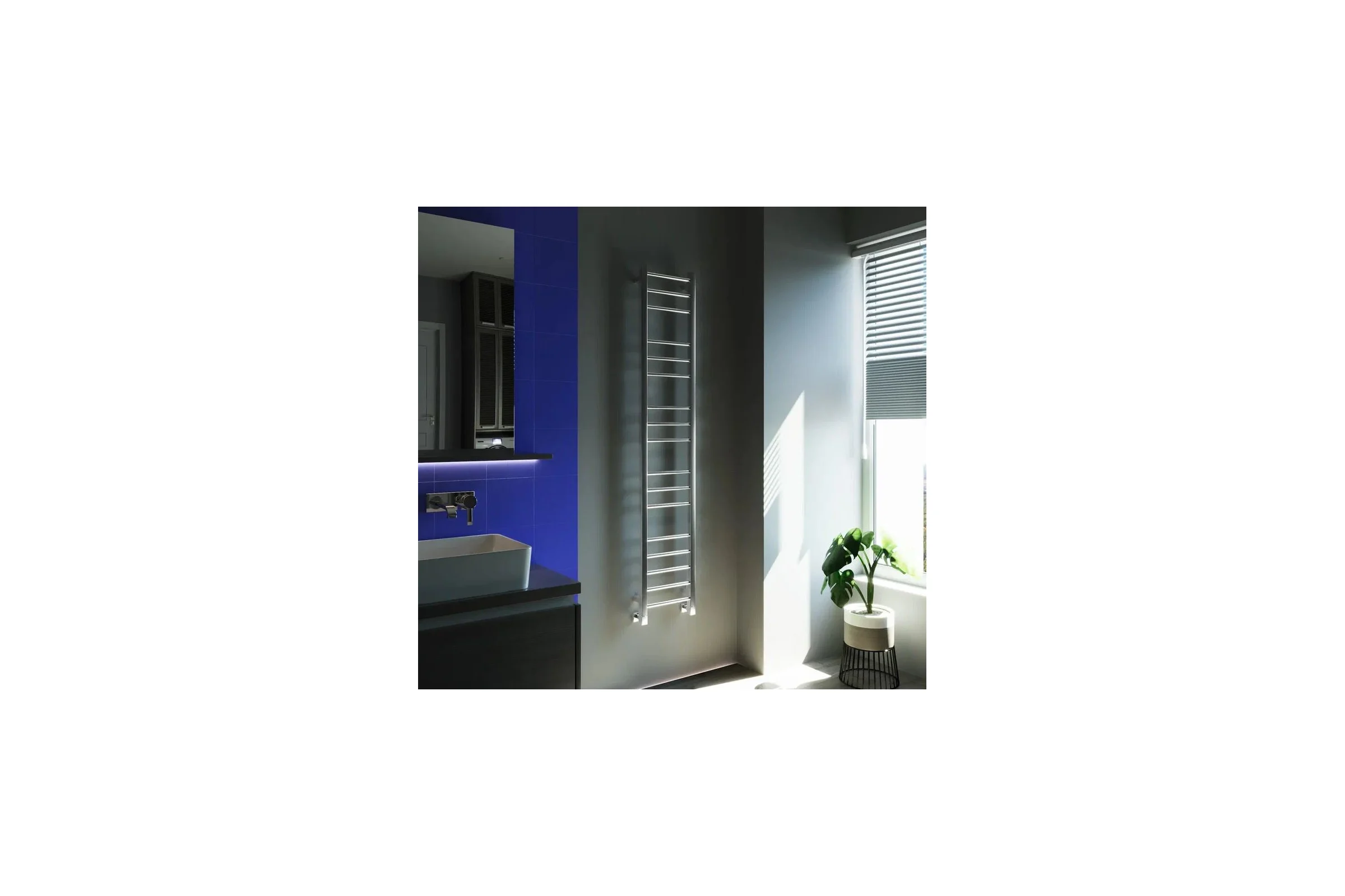 Водяной полотенцесушитель Grota Eco Classic 300x1575 хром глянцевый Eco Classic 300x1575 NP