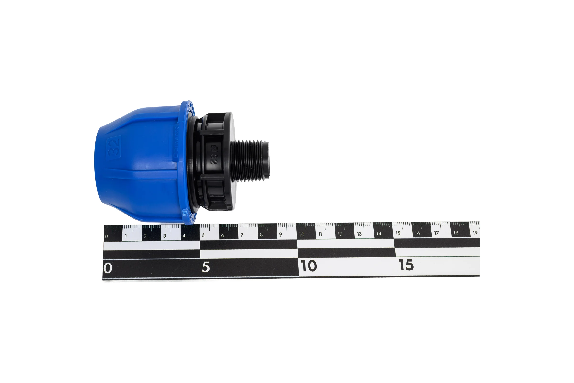 Муфта переходная Damento 32x1/2", наружная резьба, ПНД 011167