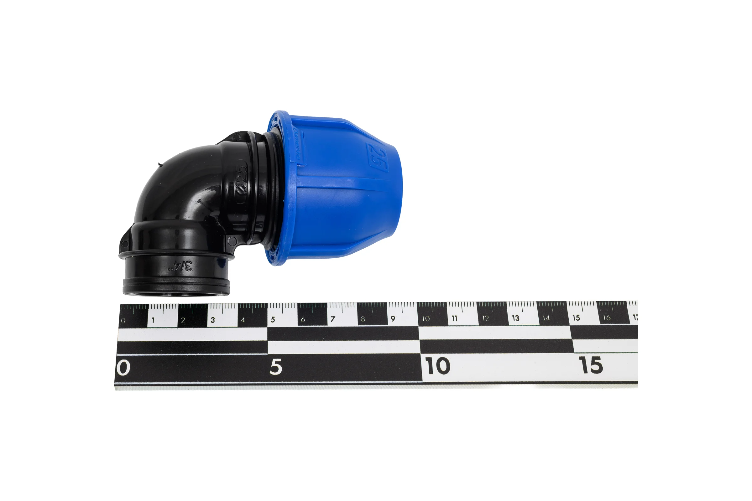 Отвод переходной Damento 25x3/4", внутренняя резьба, ПНД 011236