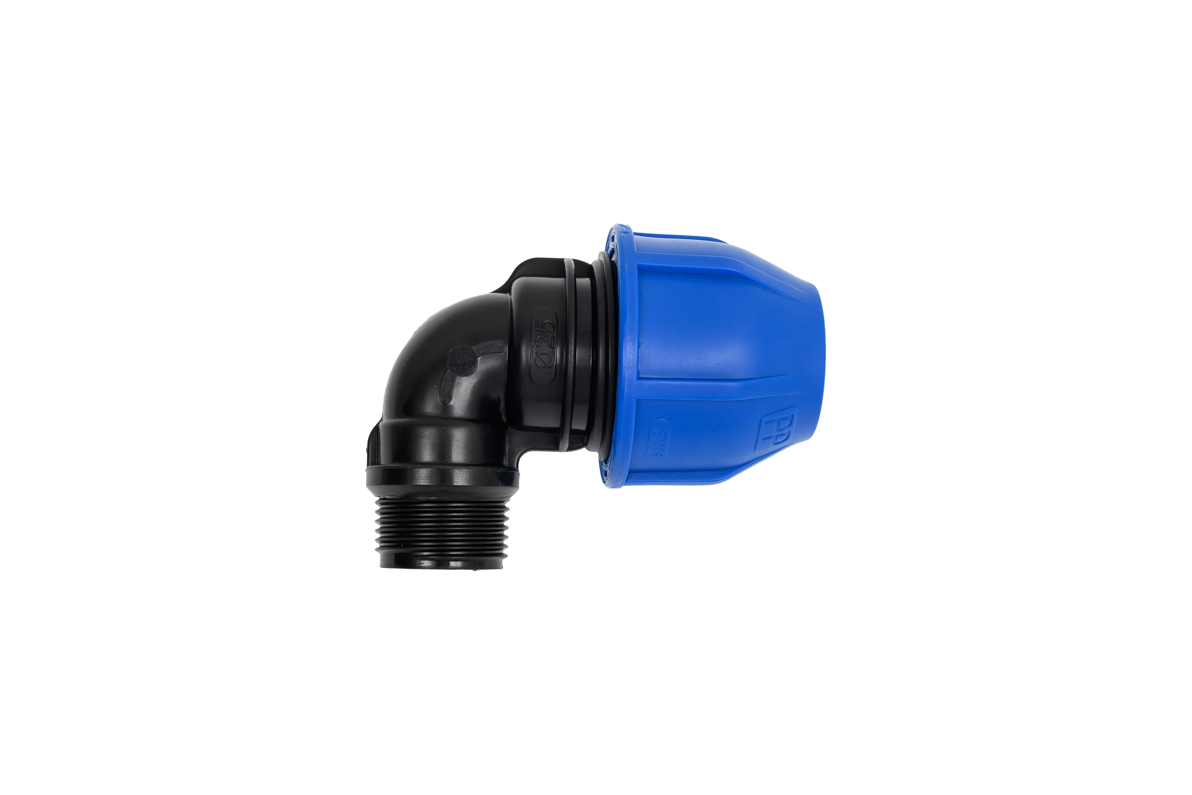 Отвод переходной Damento 25x3/4", наружная резьба, ПНД 011250