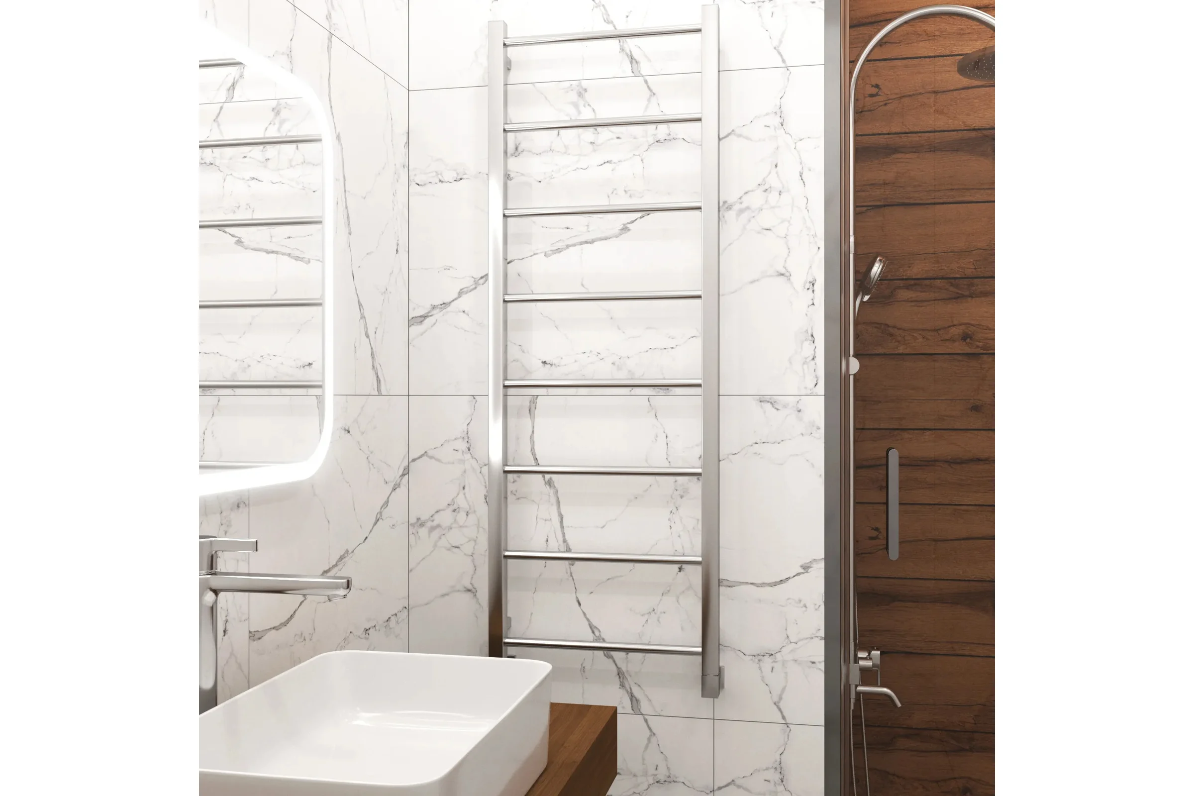 Полотенцесушитель водяной Grota Simple 430x1200 хром глянцевый Simple 430x1200 NP