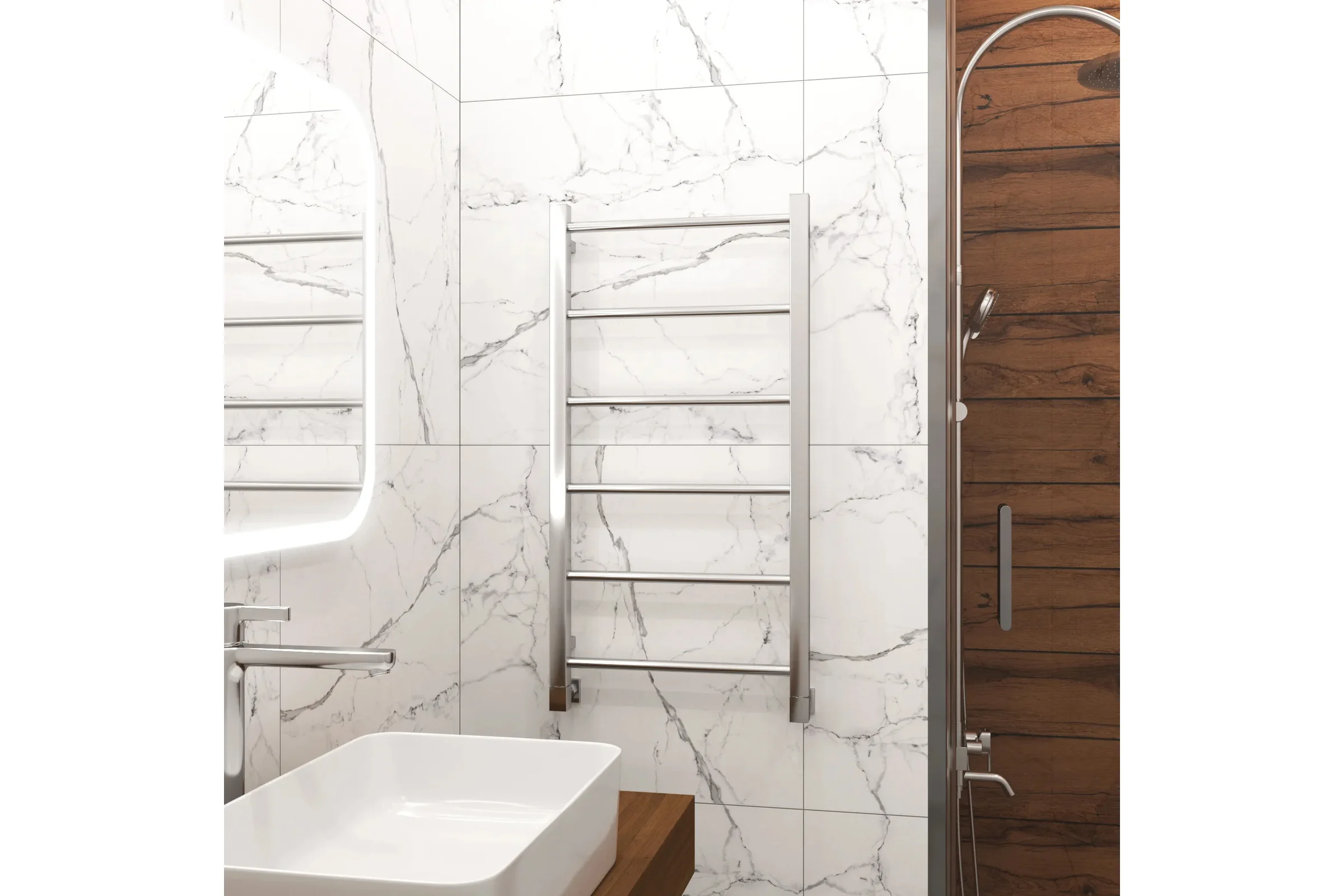 Полотенцесушитель водяной Grota Simple 430x800 хром глянцевый Simple 430x800 NP