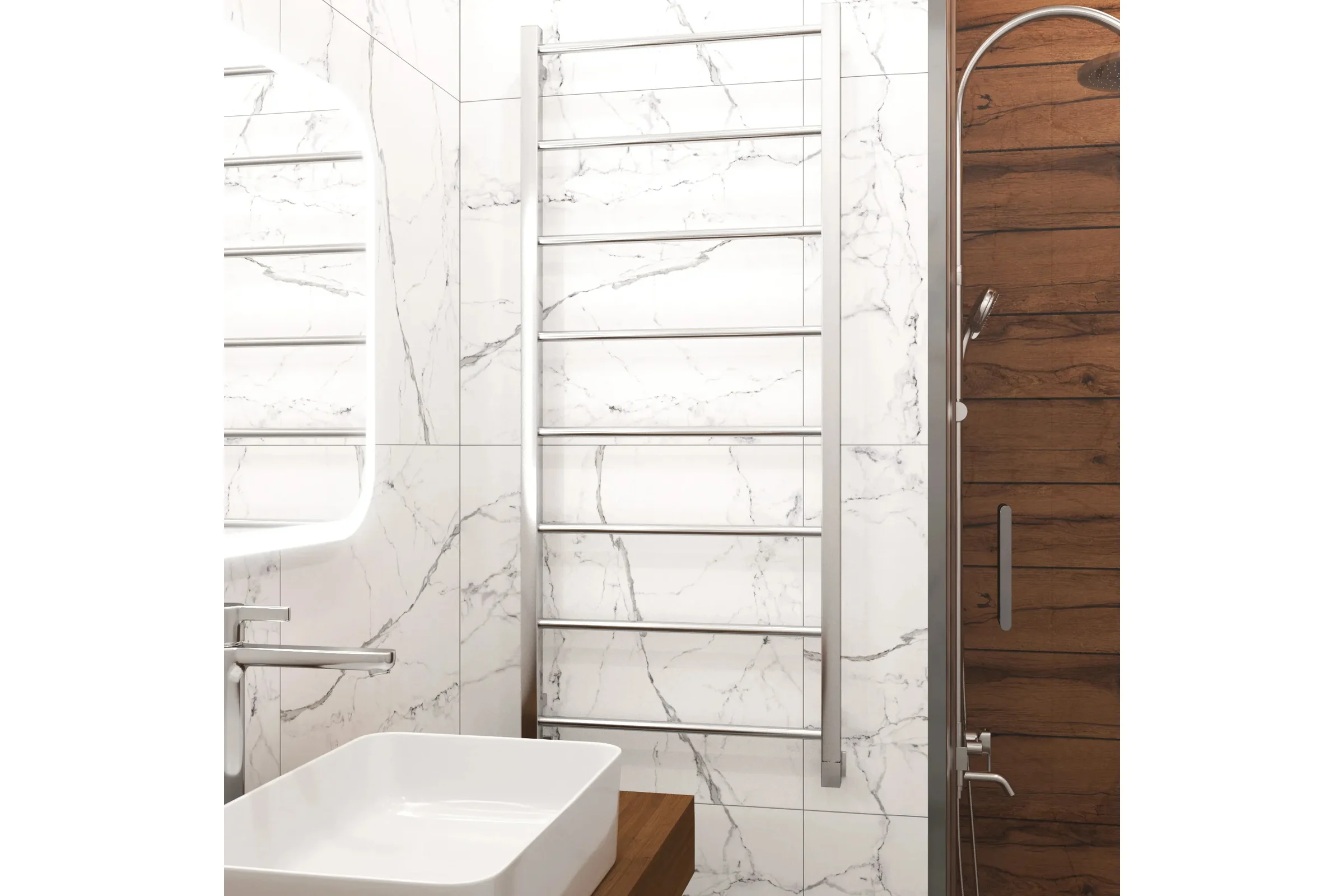 Полотенцесушитель водяной Grota Simple 530x1200 хром глянцевый Simple 530x1200 NP