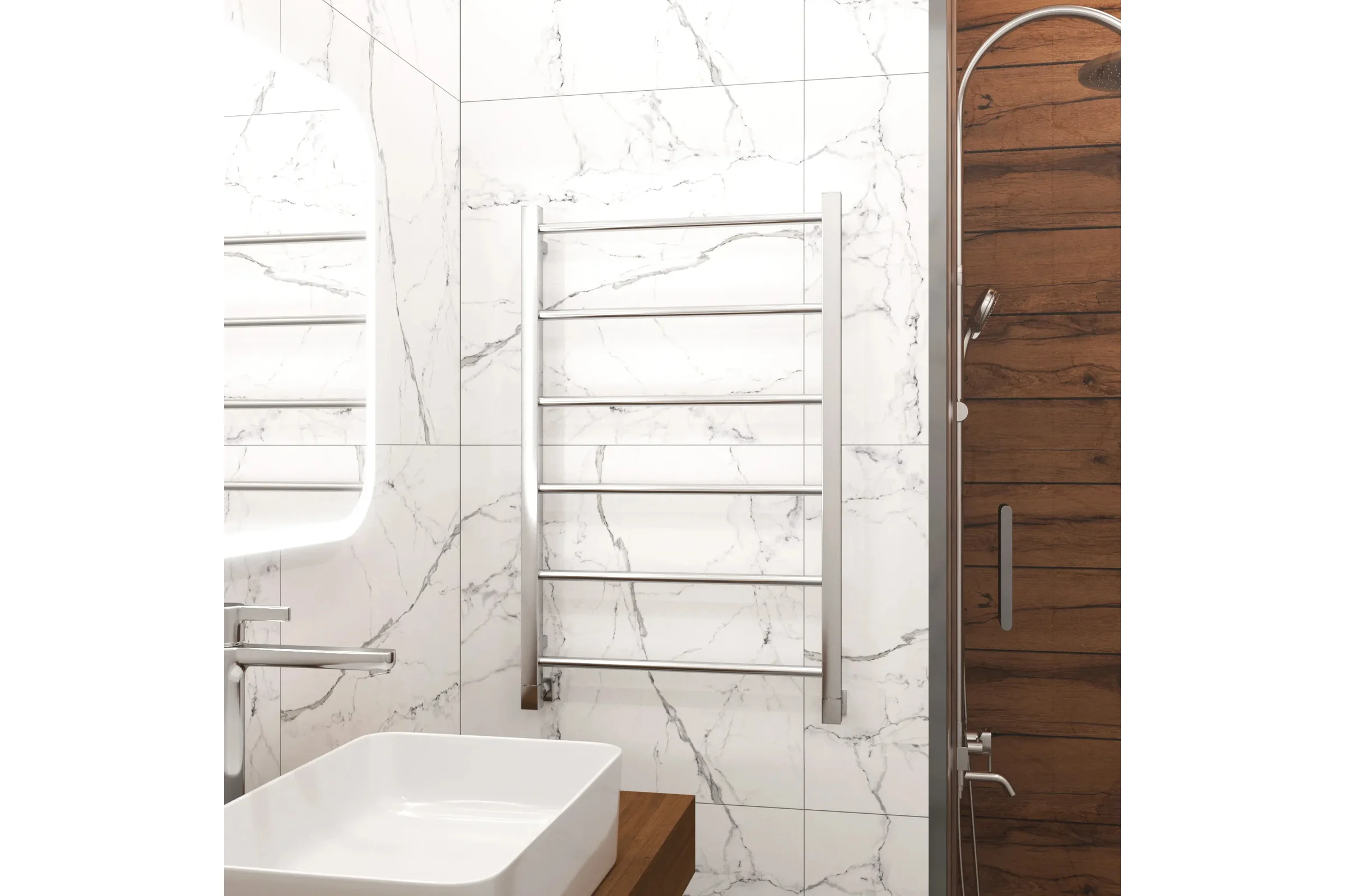 Полотенцесушитель водяной Grota Simple 530x800 хром глянцевый Simple 530x800 NP
