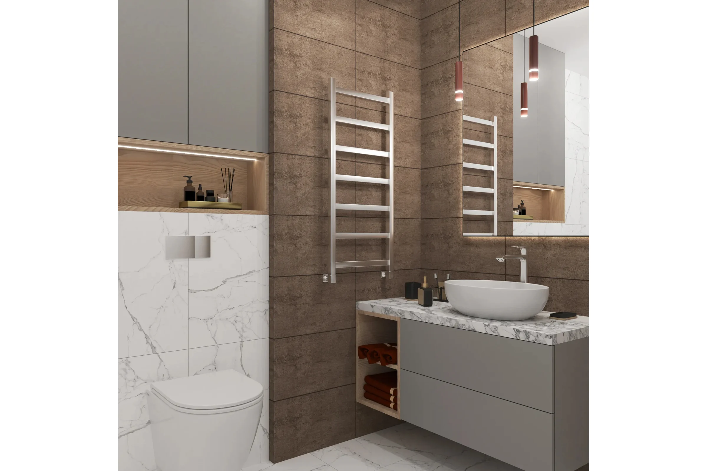 Полотенцесушитель водяной Grota Soffi 430x1000 хром глянцевый Soffi 430x1000 NP