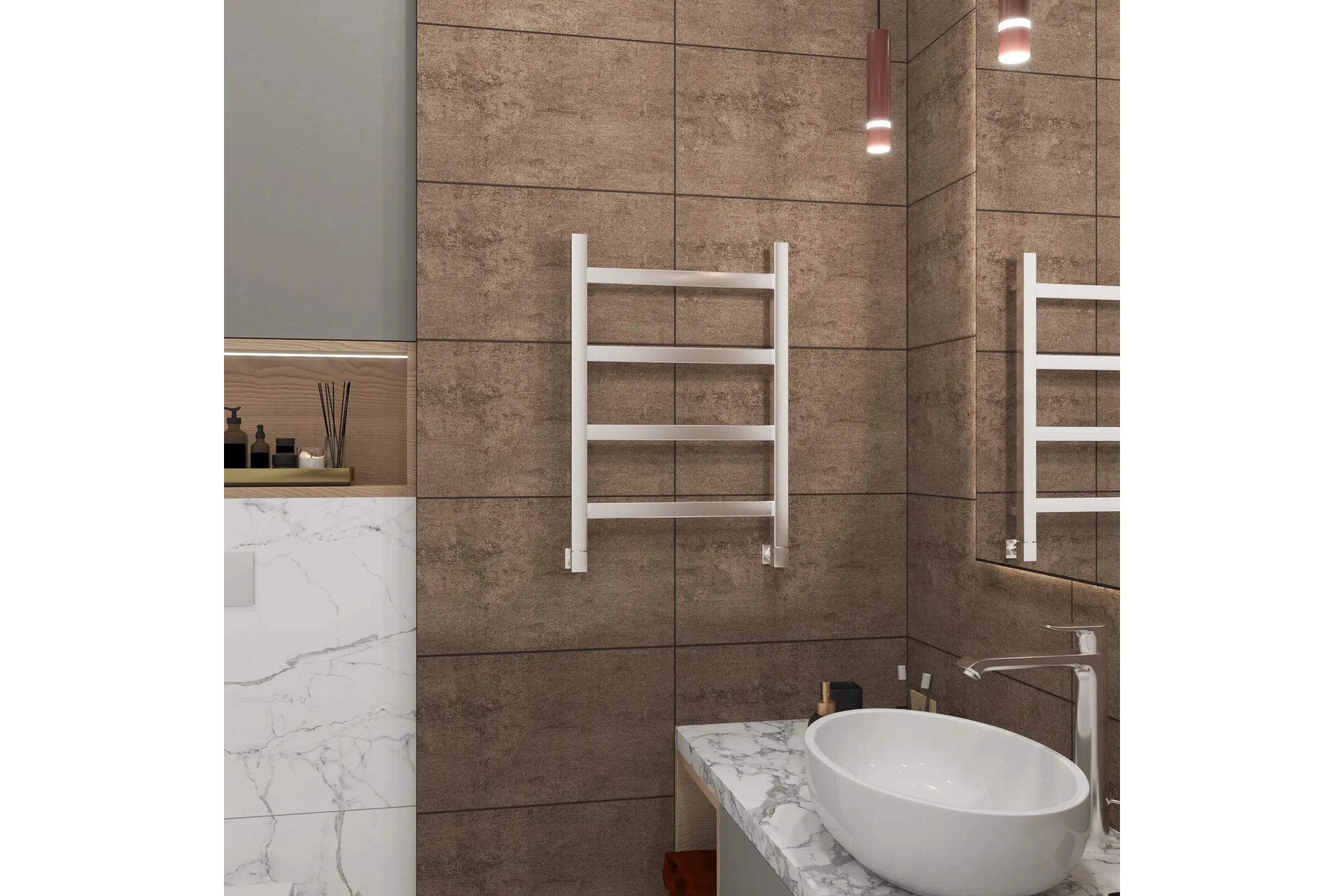 Полотенцесушитель водяной Grota Soffi 430x600 хром глянцевый Soffi 430x600 NP