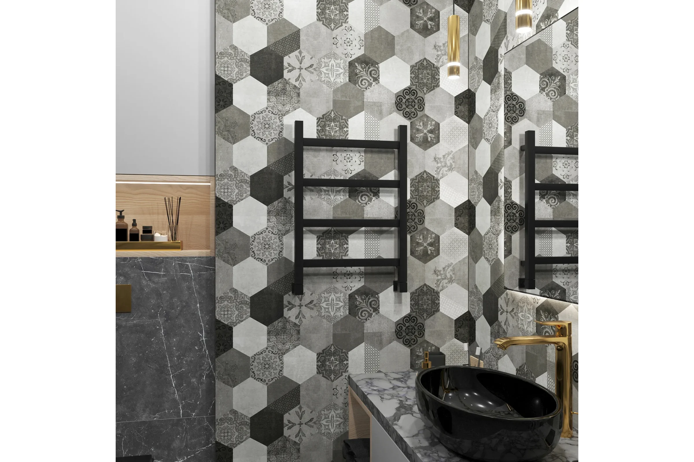 Полотенцесушитель водяной Grota Soffi 430x600 черный Soffi 430x600 N RAL9005