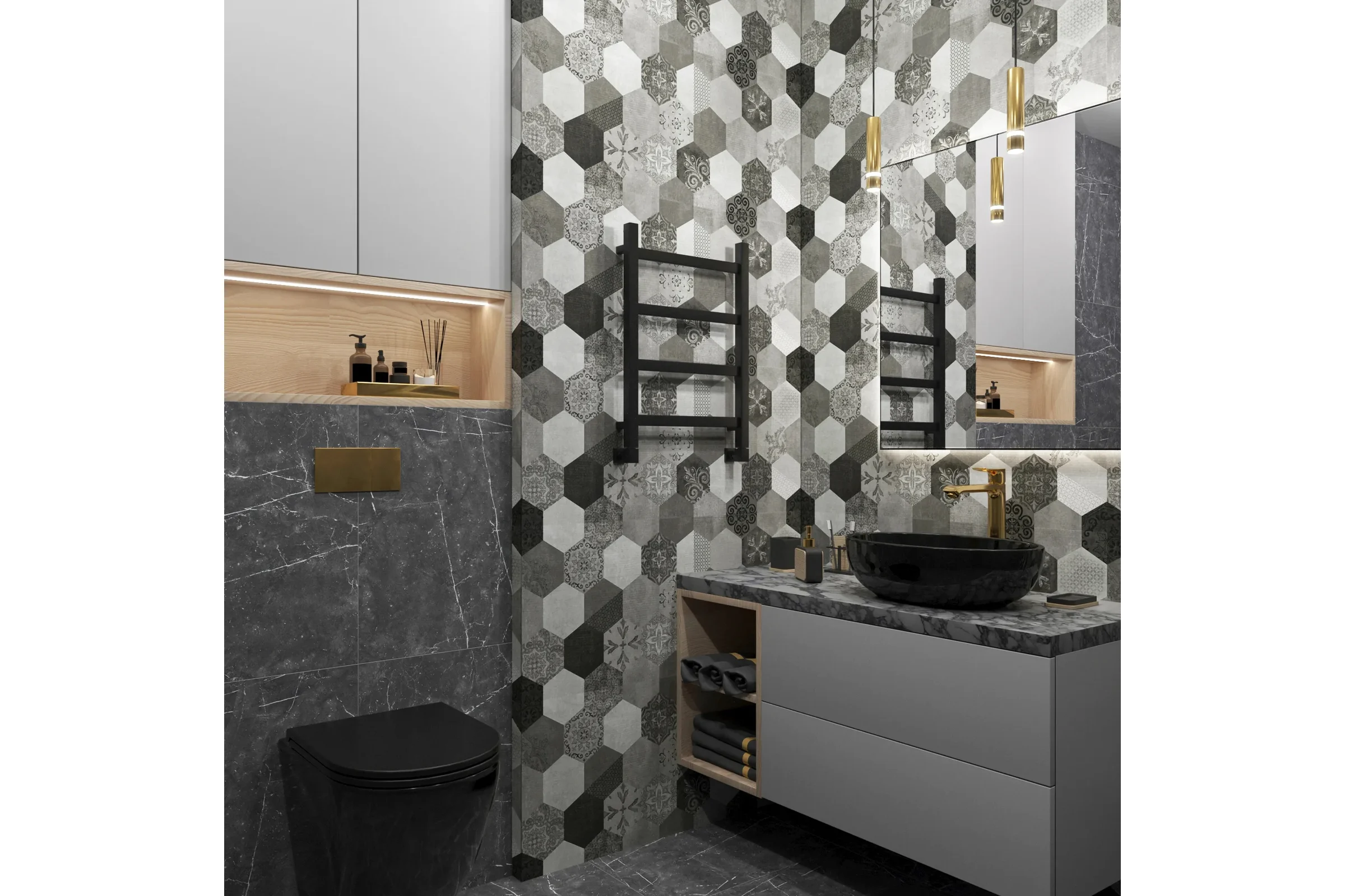 Полотенцесушитель водяной Grota Soffi 430x600 черный Soffi 430x600 N RAL9005