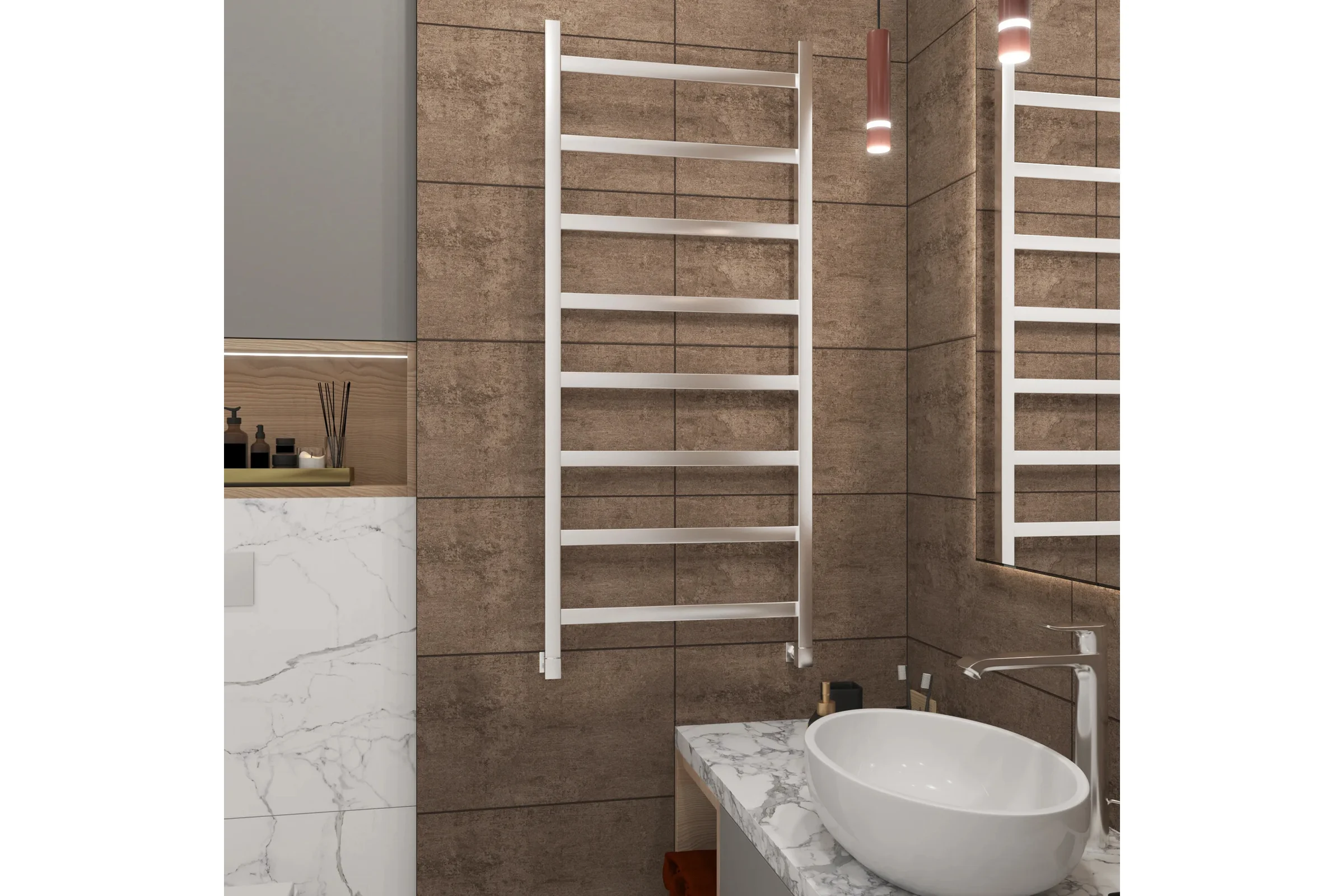 Полотенцесушитель водяной Grota Soffi 530x1200 хром глянцевый Soffi 530x1200 NP