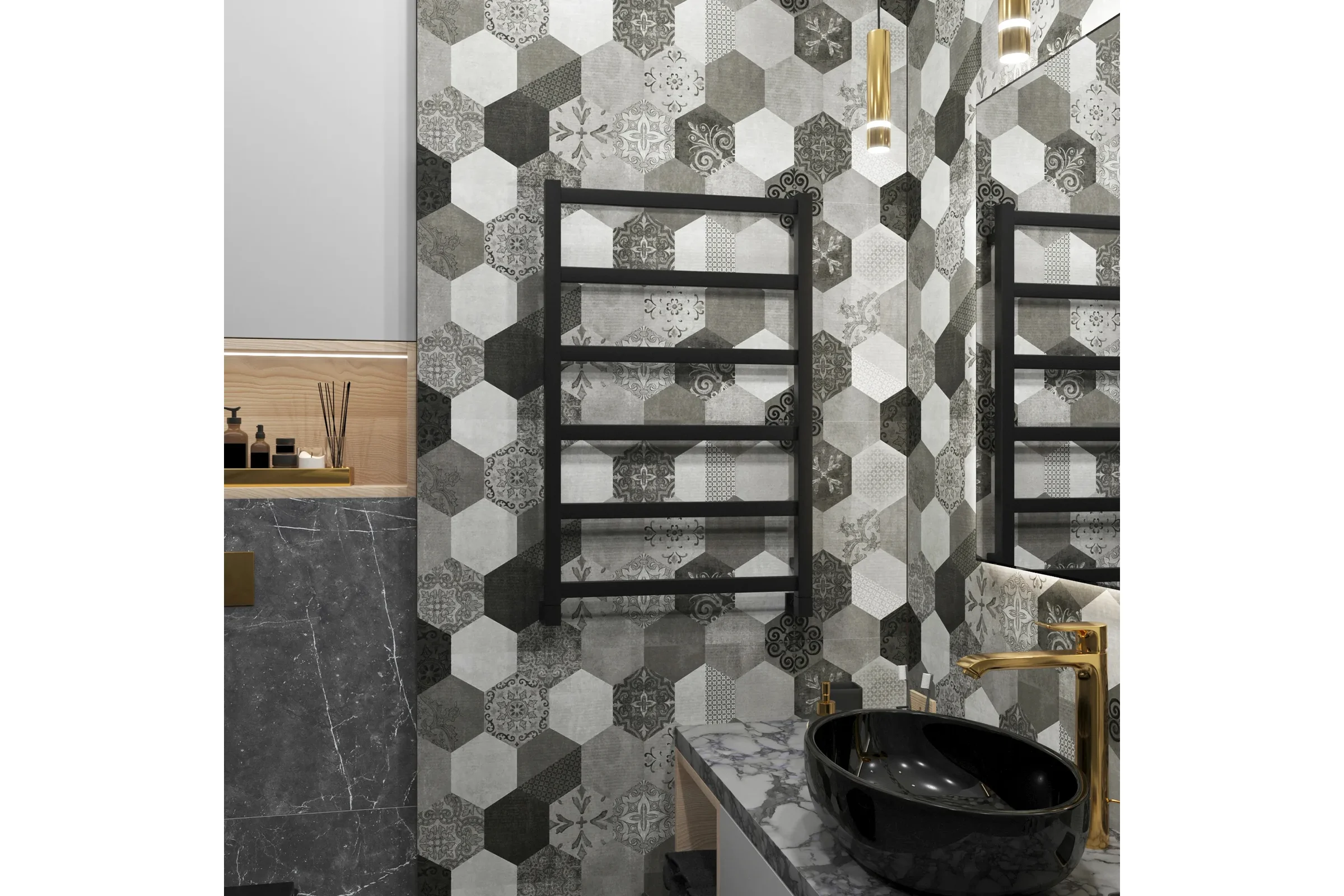 Полотенцесушитель водяной Grota Soffi 530x800 черный Soffi 530x800 N RAL9005
