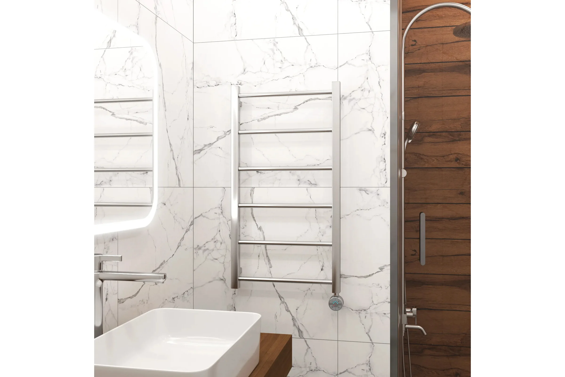 Полотенцесушитель электрический Grota Simple 430x800 хром глянцевый Simple 430x800 NP EL