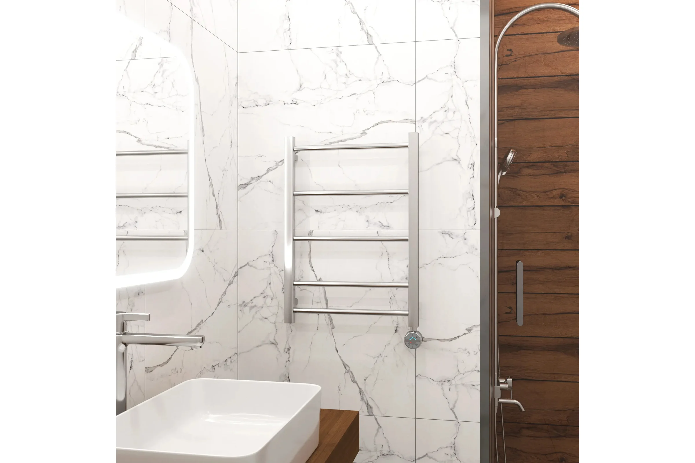 Полотенцесушитель электрический Grota Simple 430x600 хром глянцевый Simple 430x600 NP EL