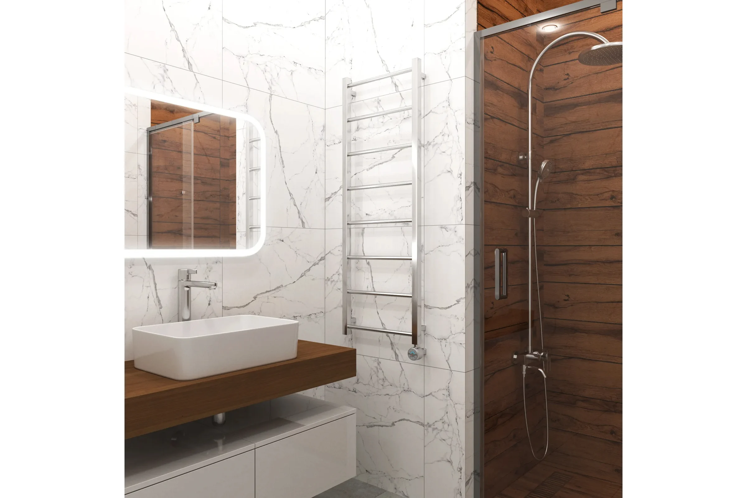 Полотенцесушитель электрический Grota Simple 430x1200 хром глянцевый Simple 430x1200 NP EL