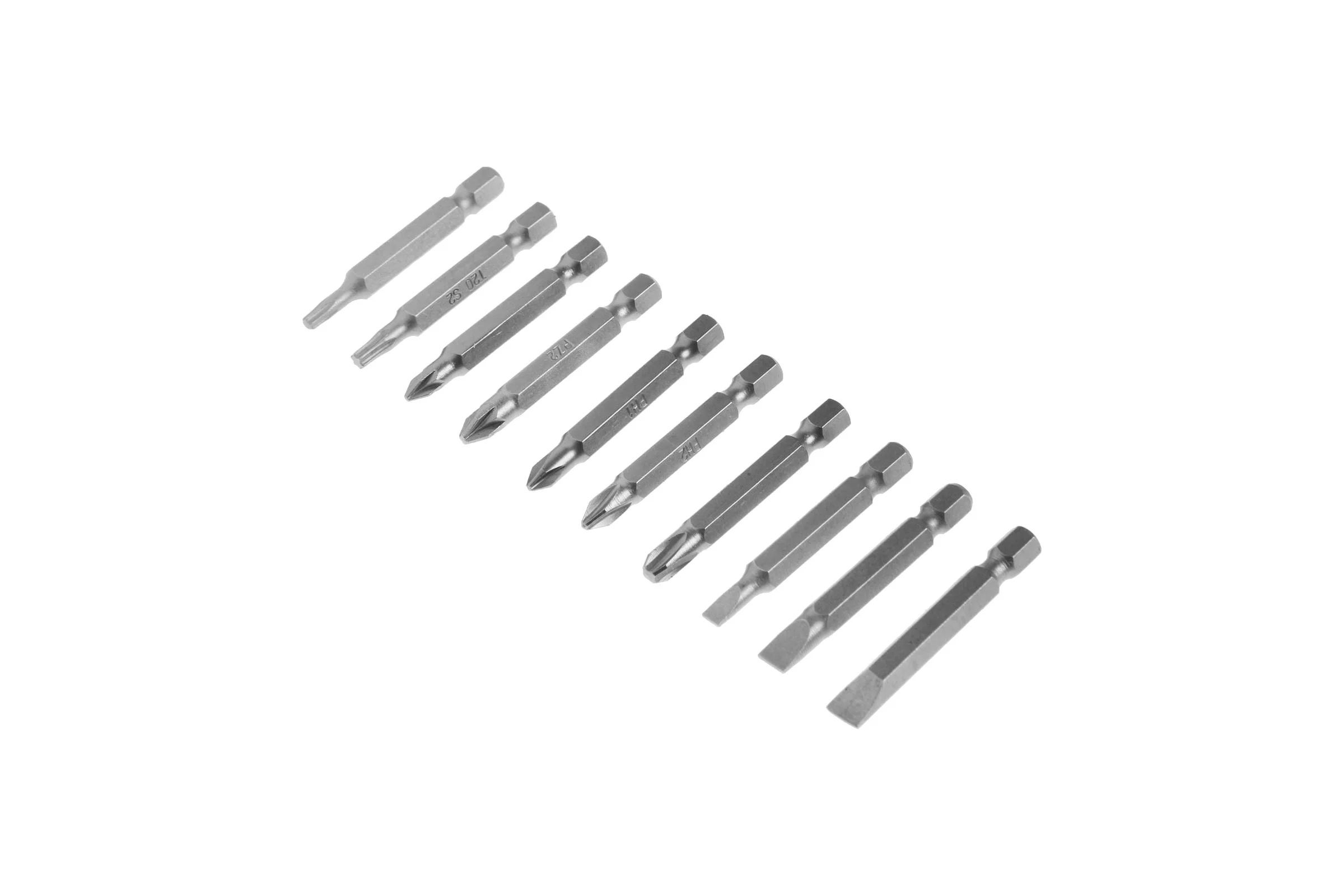 Набор бит (10 шт; PH-PZ-SL-Torx; 50 мм; CrV) ТУНДРА 2270981