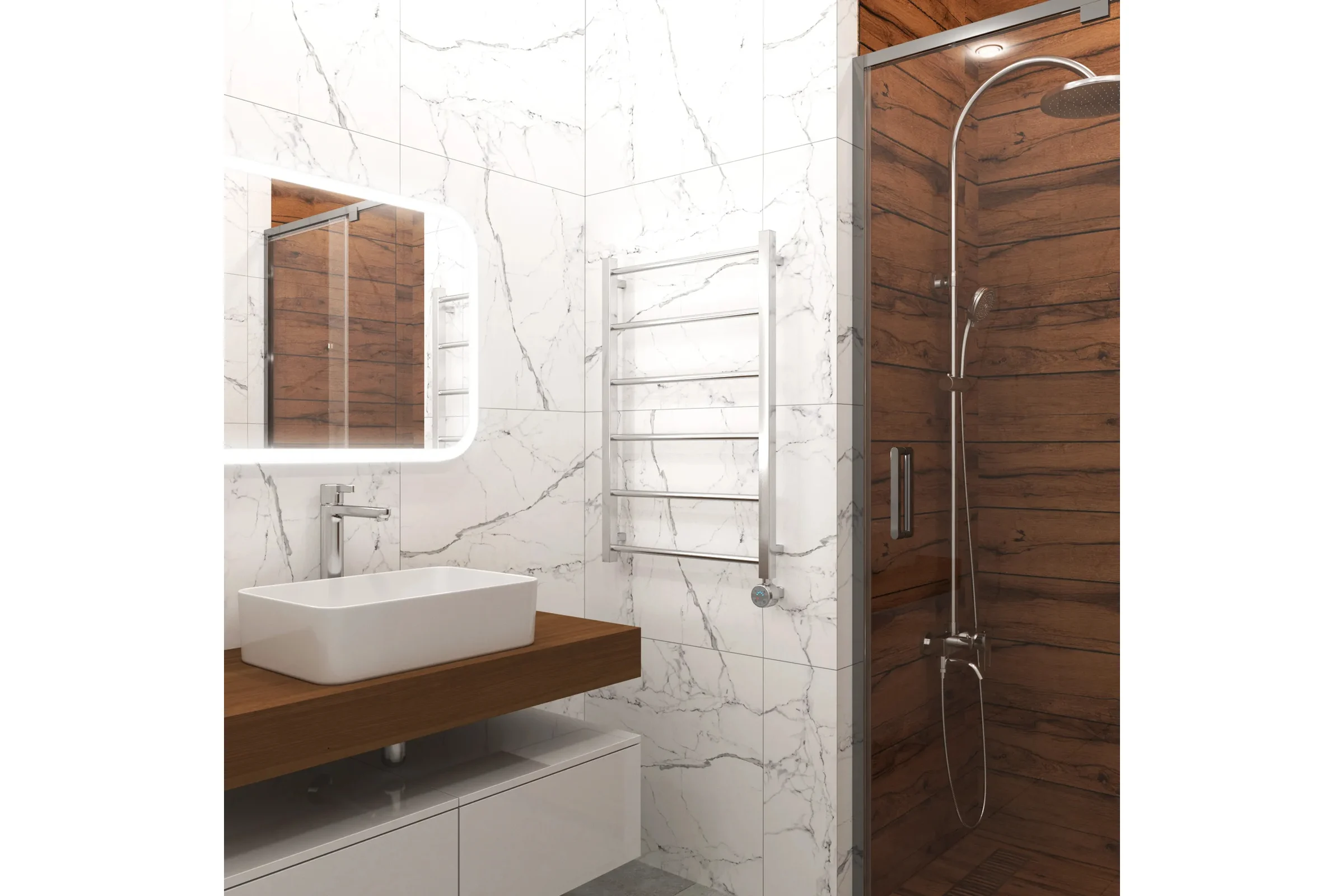 Полотенцесушитель электрический Grota Simple 530x800 хром глянцевый Simple 530x800 NP EL