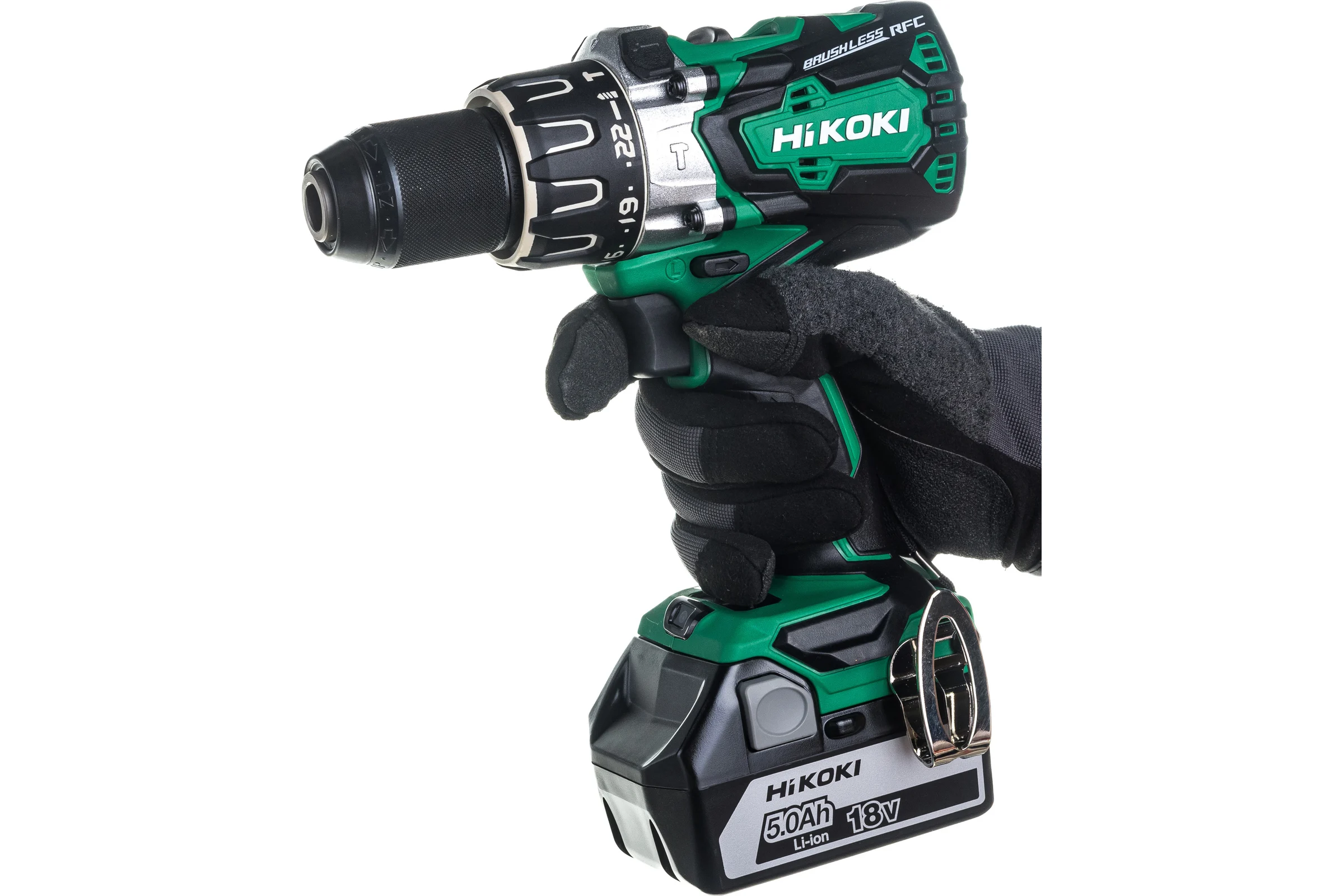 Ударный аккумуляторный шуруповерт HiKOKI DV18DBL2 BL 136 Нм, 2х5 Ач DV18DBL2RJZ