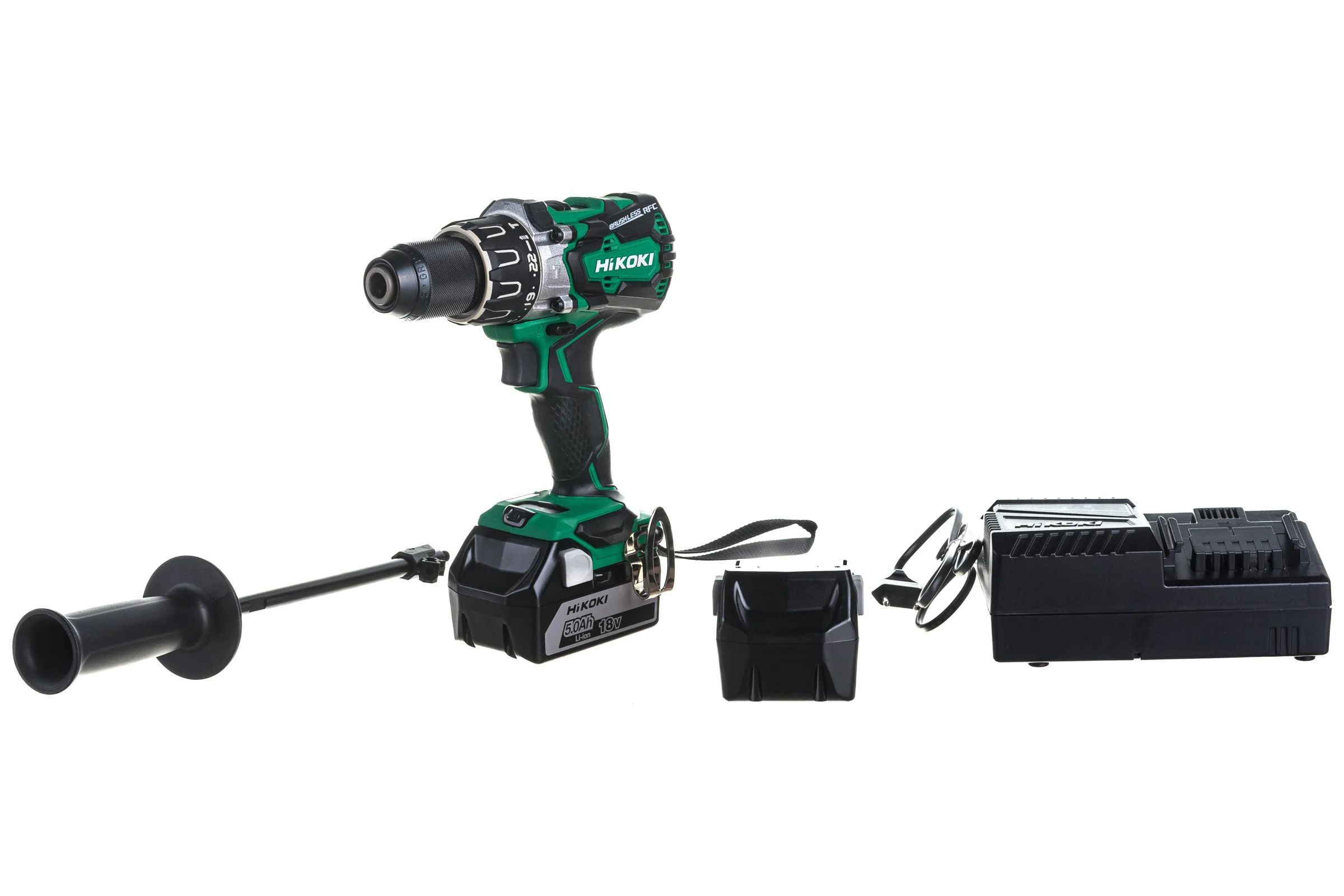 Ударный аккумуляторный шуруповерт HiKOKI DV18DBL2 BL 136 Нм, 2х5 Ач DV18DBL2RJZ