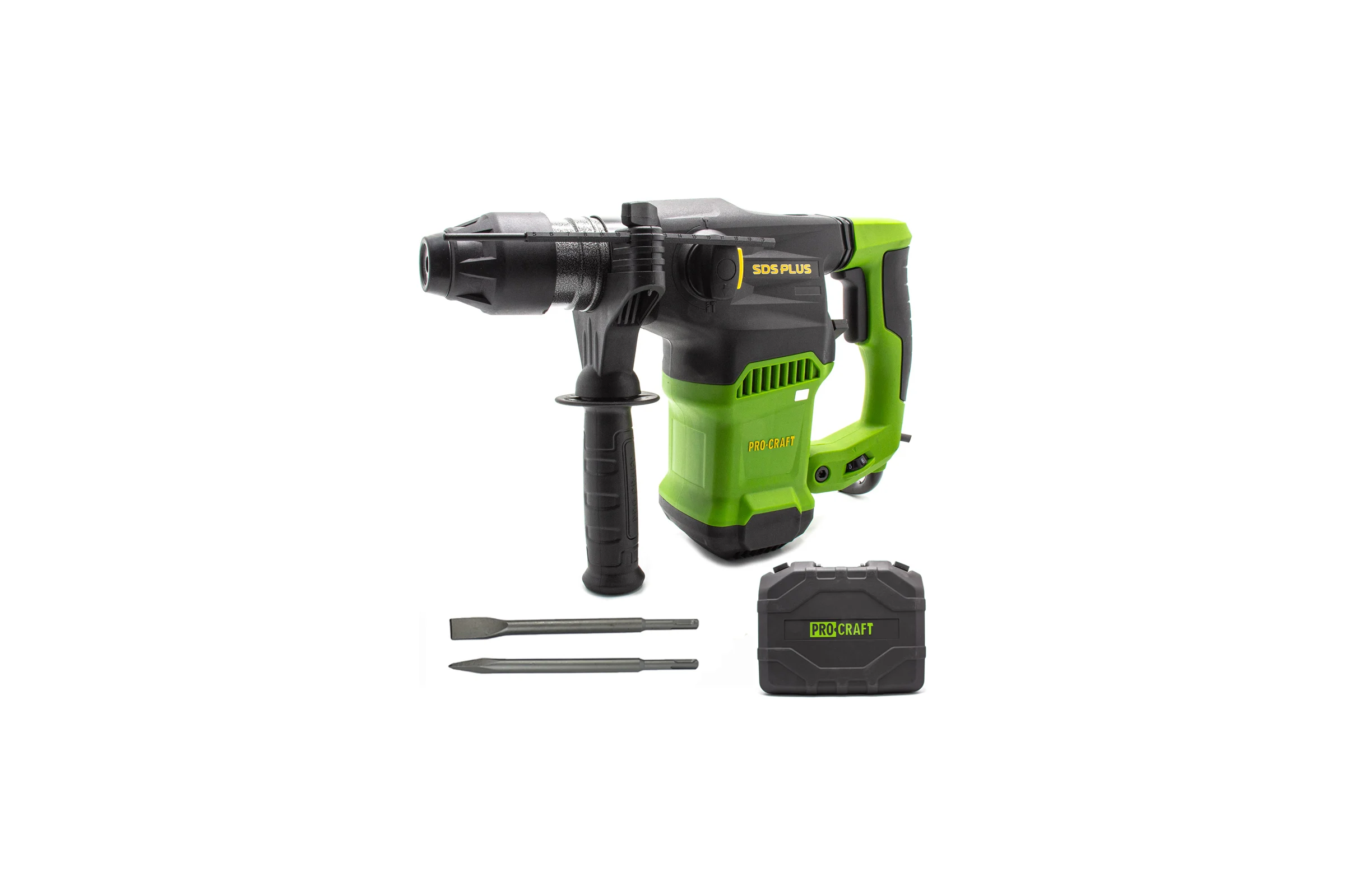 Перфоратор PROCRAFT 1500 Вт, 6,0 Дж, 0-4250 уд/мин, SDS+ BH2250