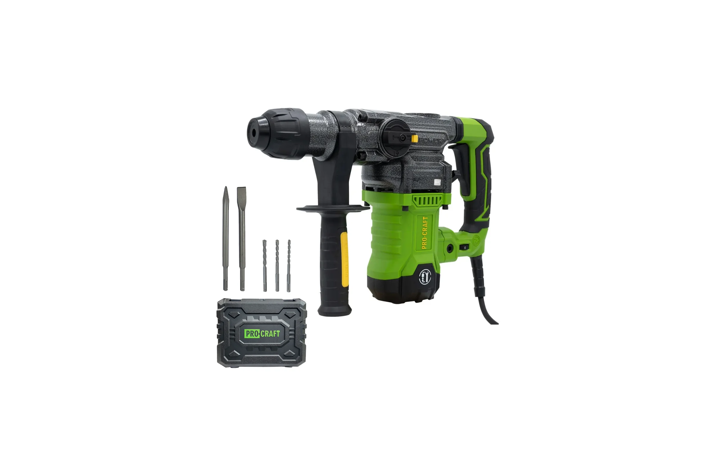 Перфоратор PROCRAFT 1500 Вт, 5,5 Дж, 0-4300 уд/мин, SDS+ BH1800