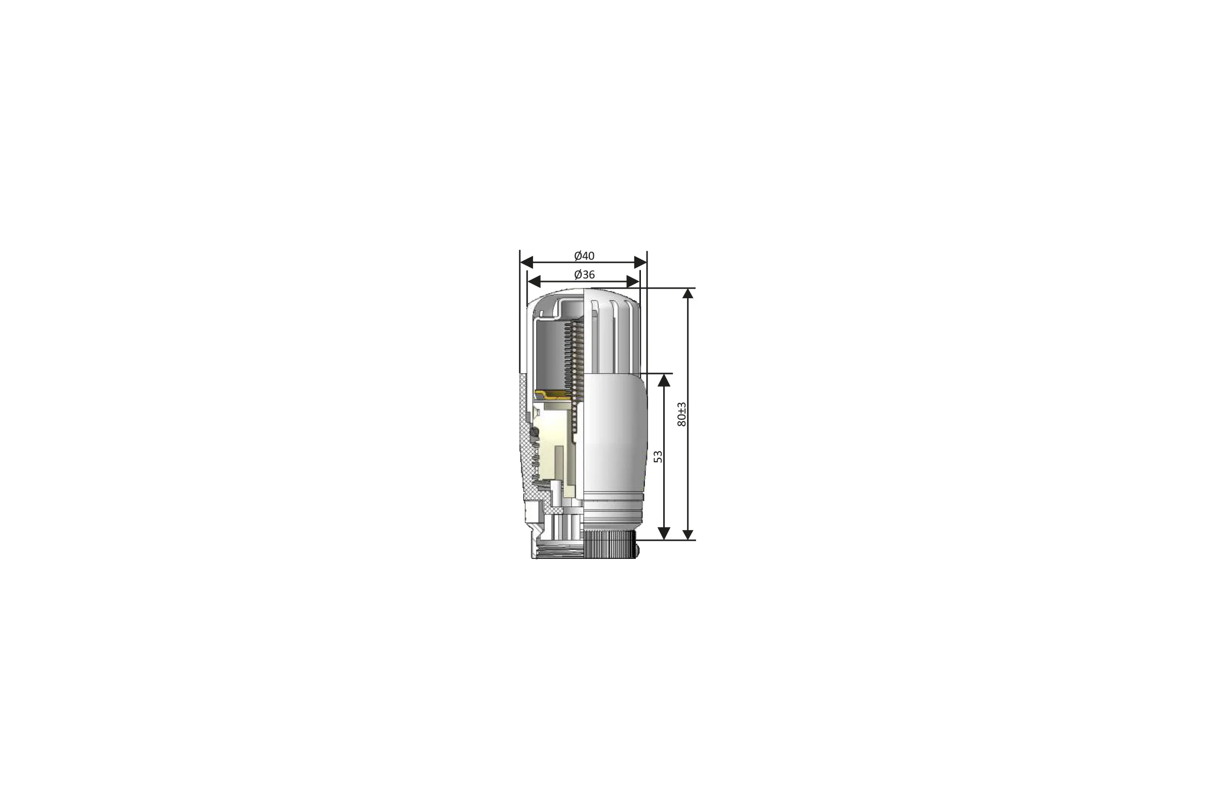 Термостатическая головка SCHLOSSER C Diamant M28x1.5 C 600100003