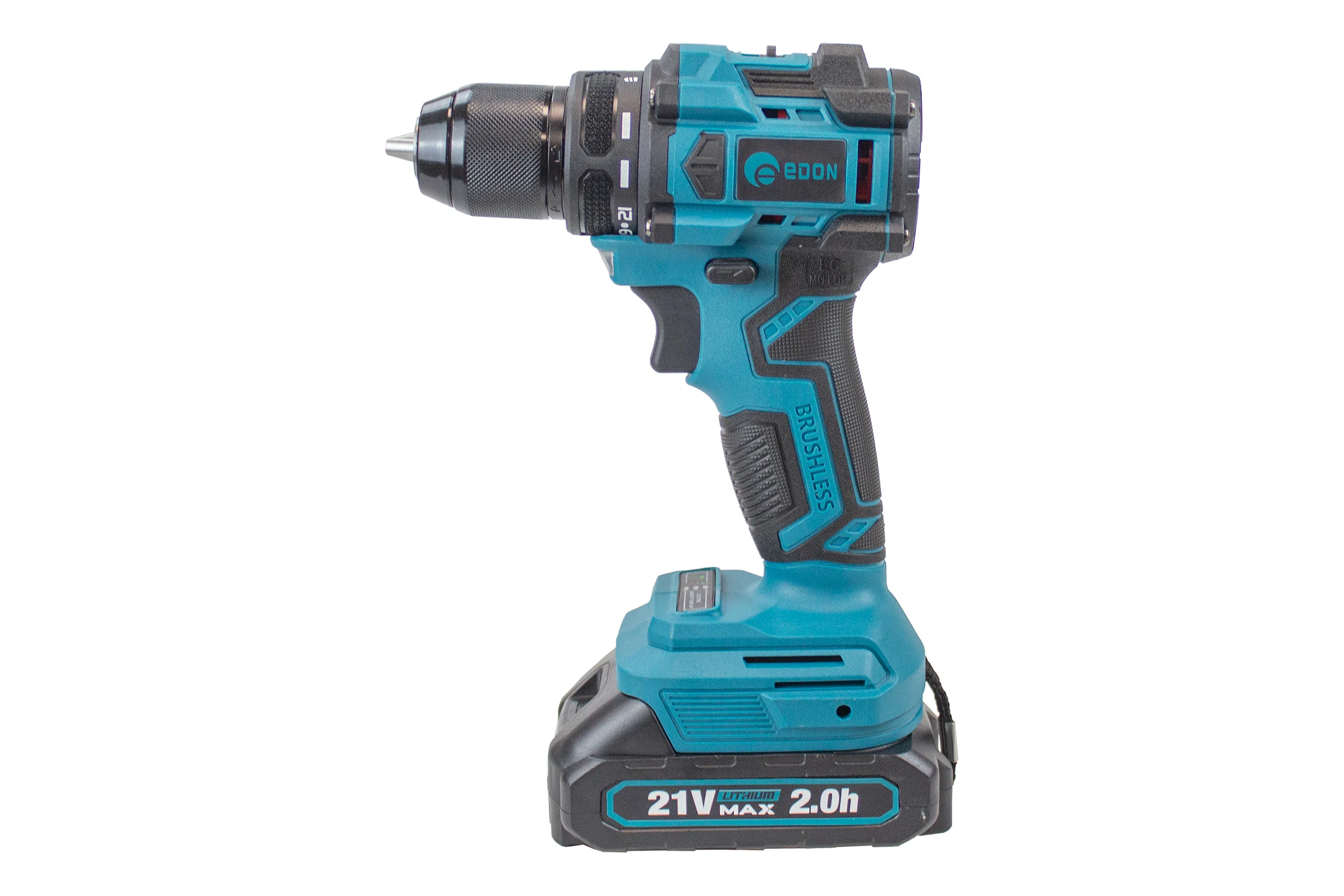 Аккумуляторная дрель бесщеточная EDON AD-21CBL 28013