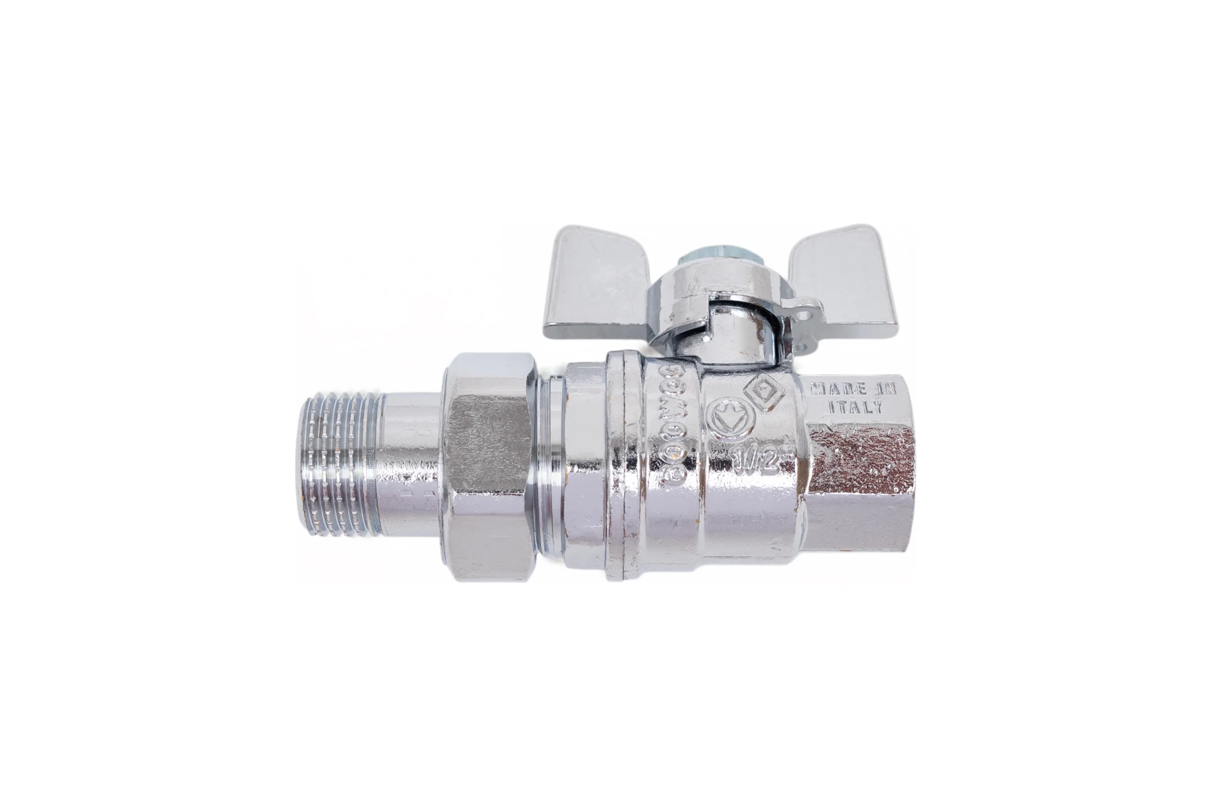 Шаровой кран Bugatti арт.322C G1/2" DN15 PN64 хром. 032204C
