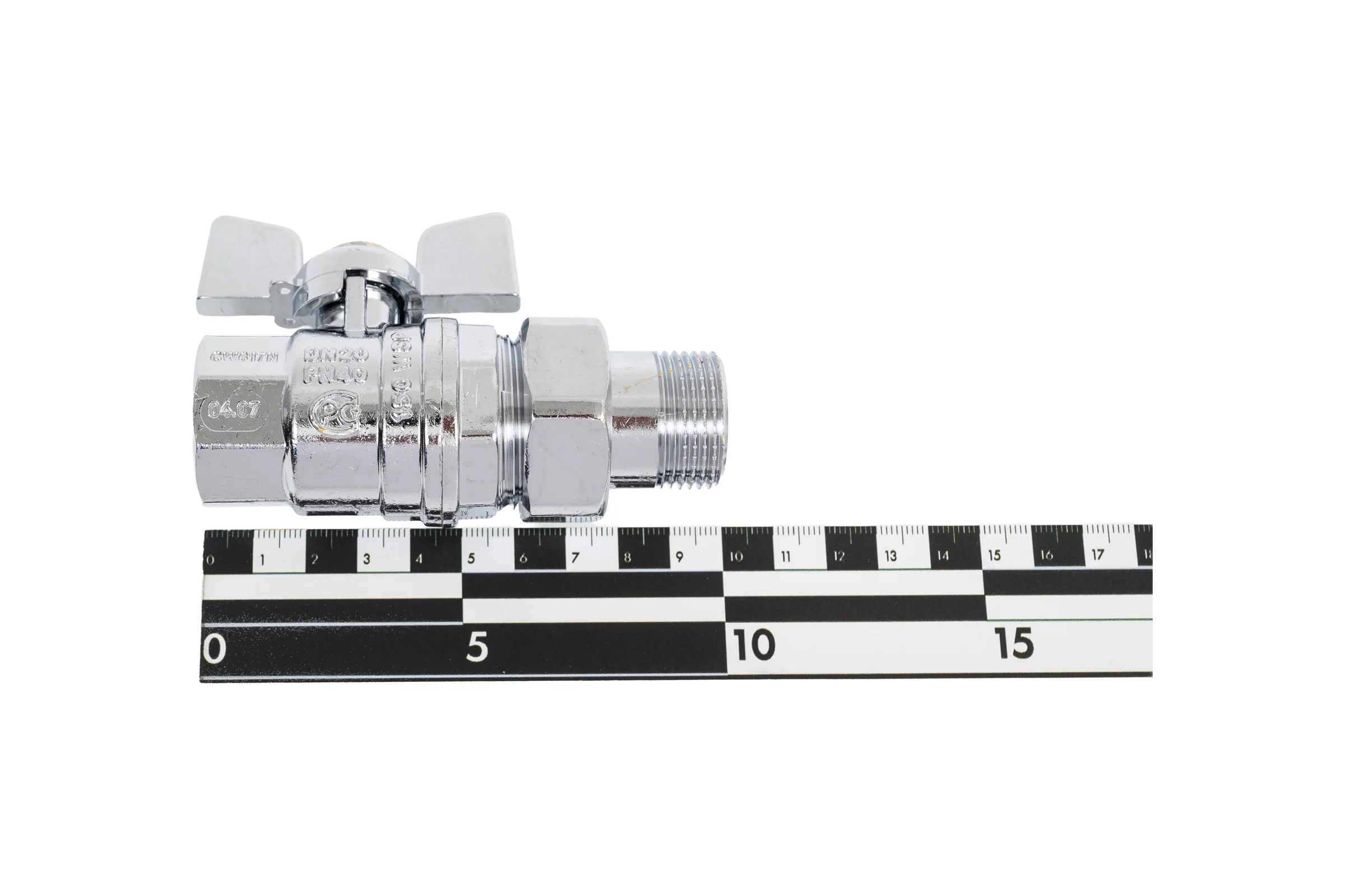 Шаровой кран Bugatti арт.322C G3/4" DN20 PN40 хром. 032206C