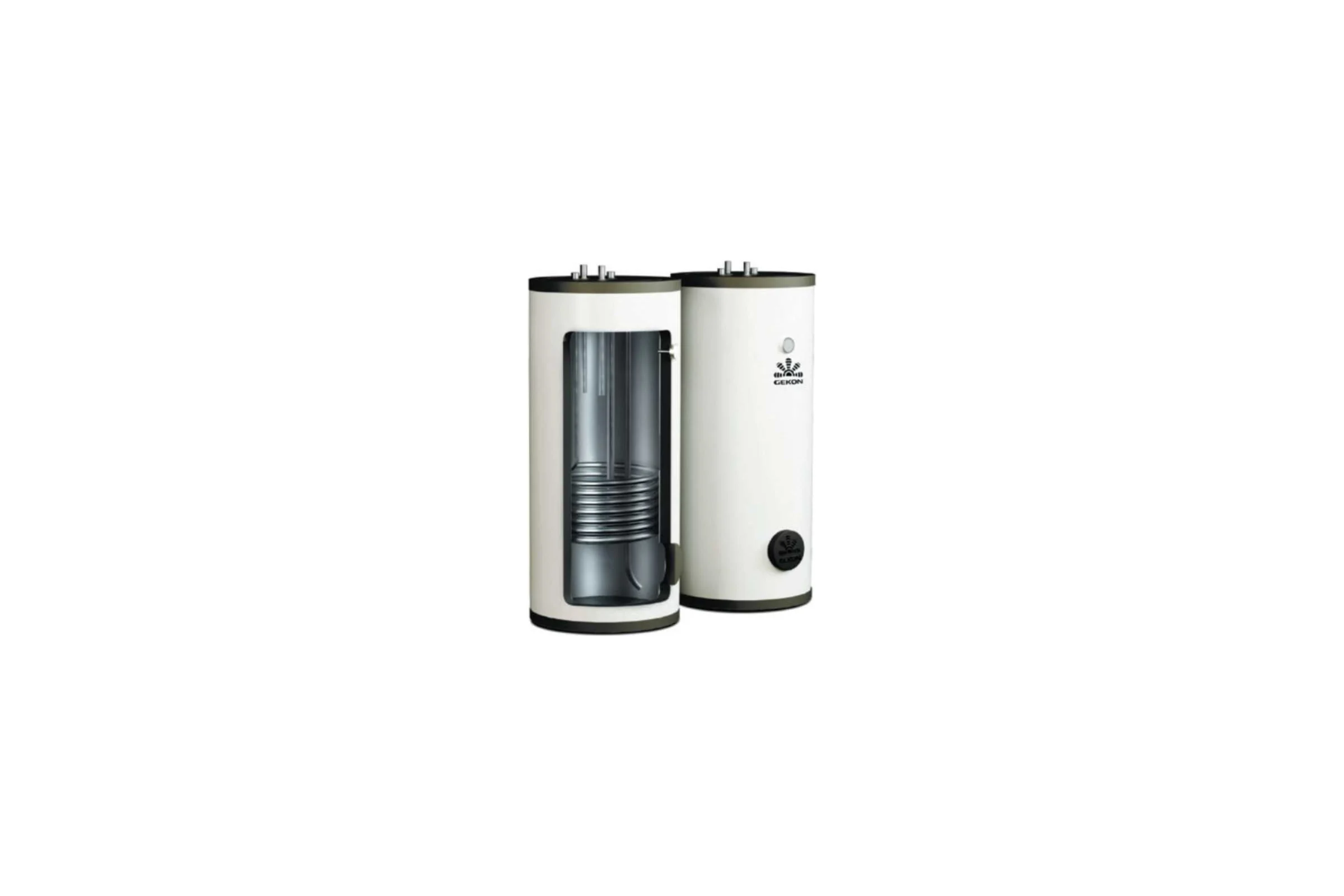 Напольный бойлер GEKON BTC 120 л, с 1-м ТО, 28 кВт, INOX, GK1201TC