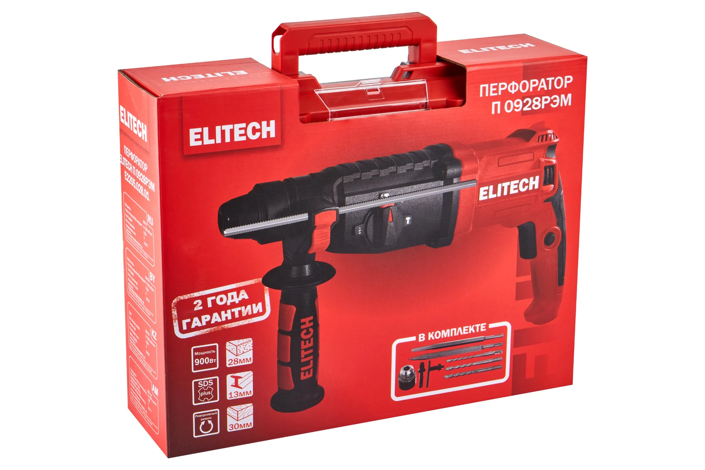 Перфоратор Elitech SDS+ П 0928РЭМ E2205.028.01 205385