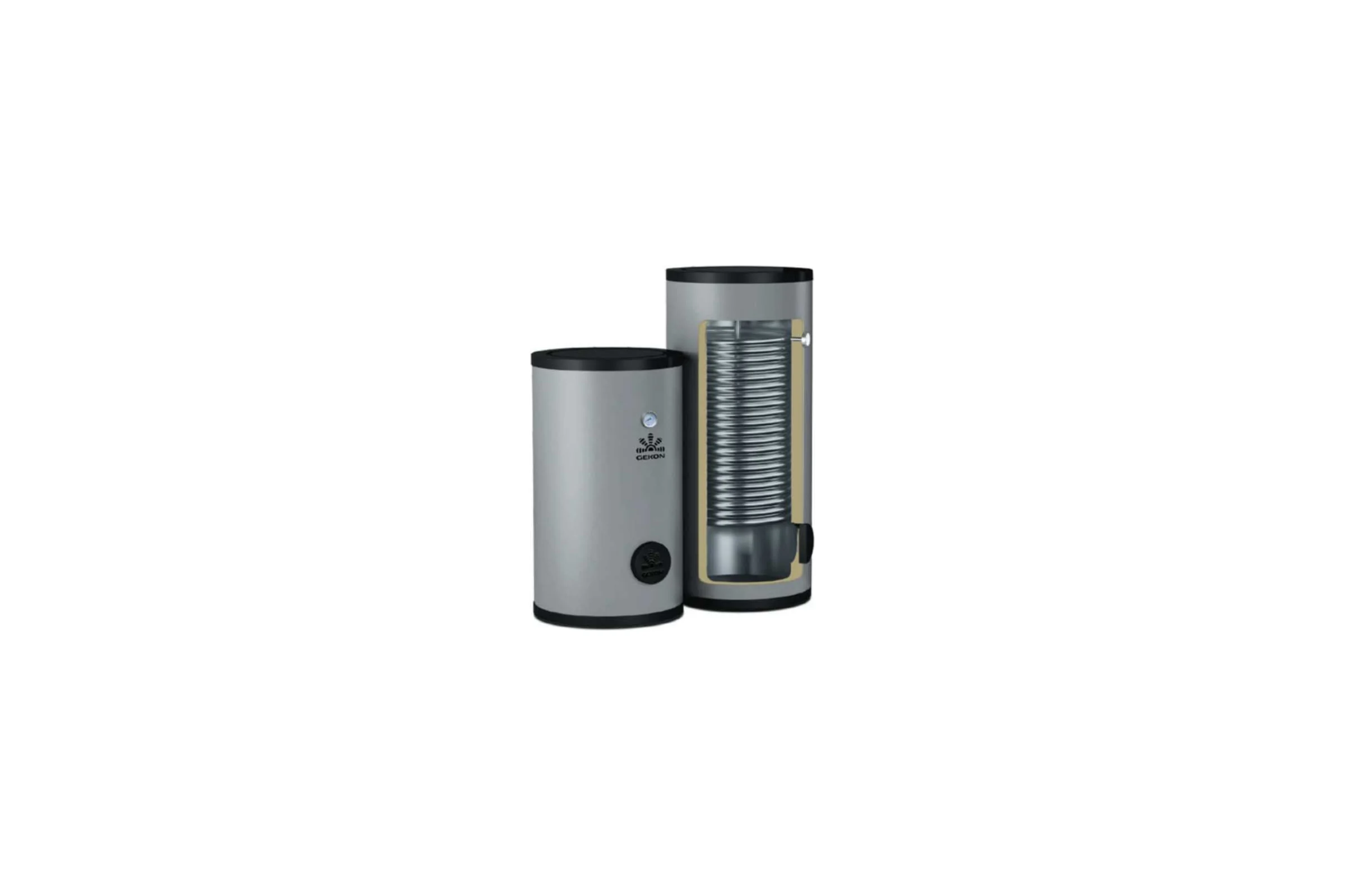 Напольный бойлер GEKON BXL 300 л, с 1-м ТО, 115 кВт, INOX, GK3001XL