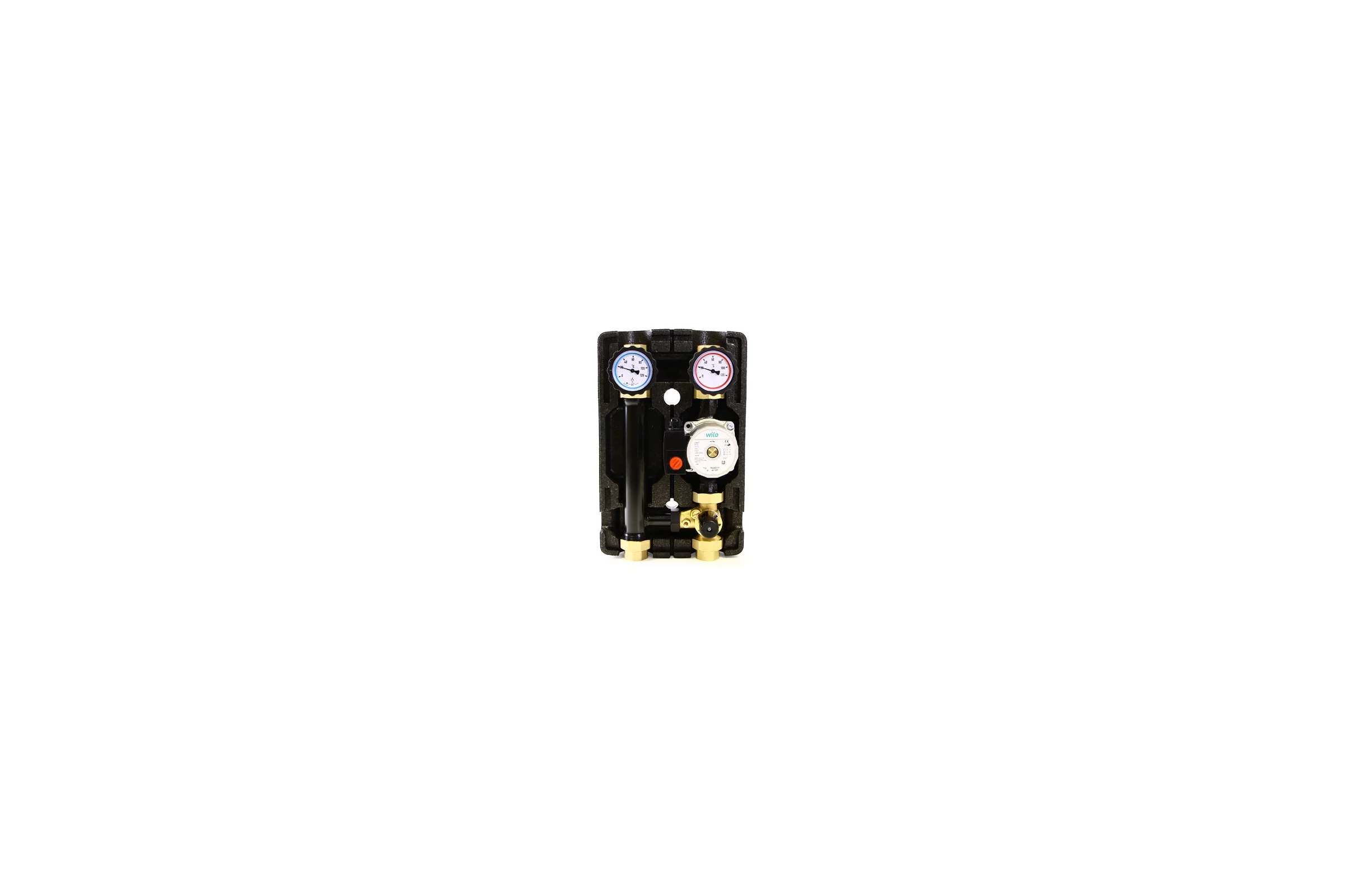 Насосно-смесительная группа Uni-Fitt DN25, с трехходовым клапаном, Wilo Star RS 25/6 492W2500