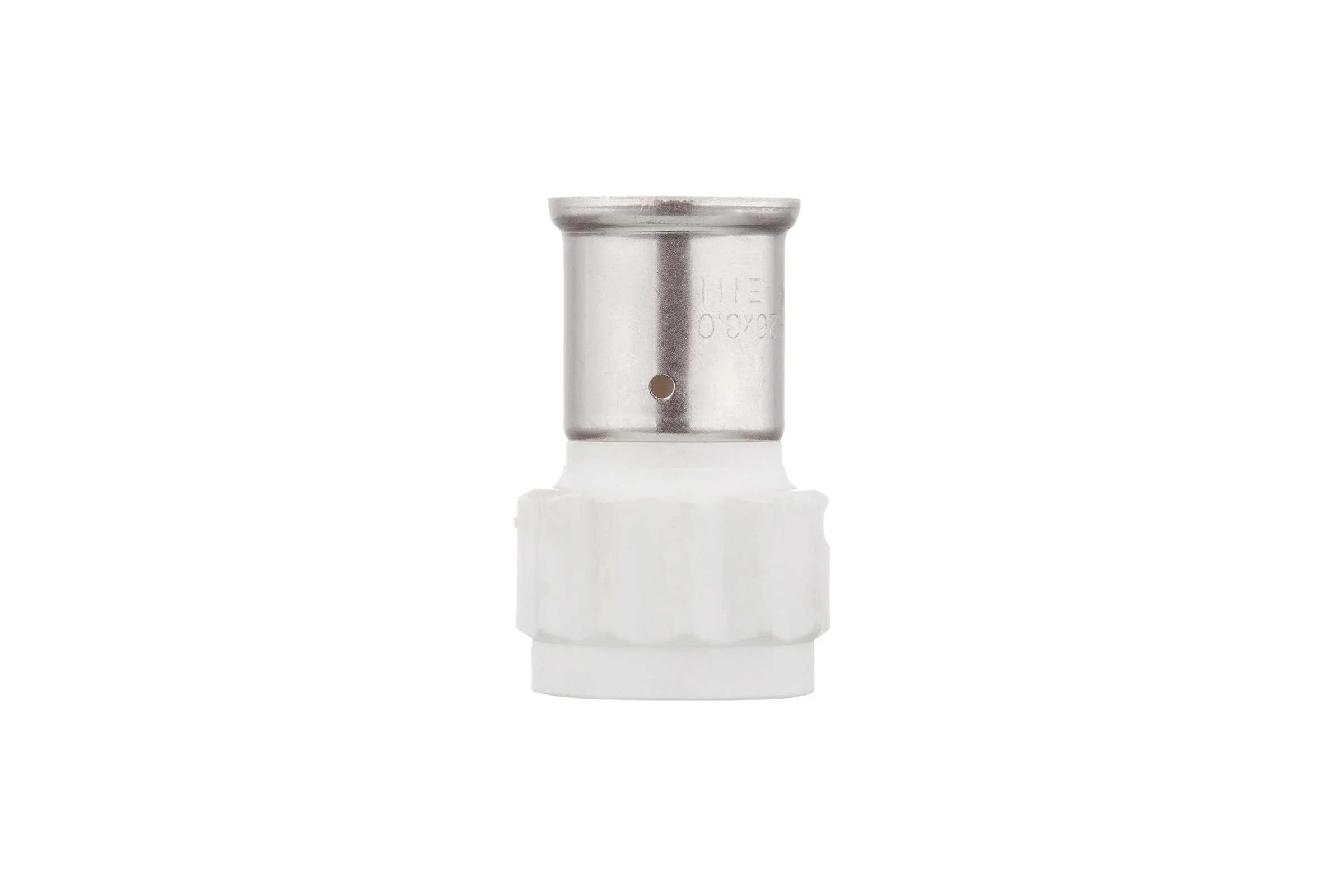 Муфта HENCO ВР, ПВДФ пресс, белая, 26x3/4" 18PKW-2605