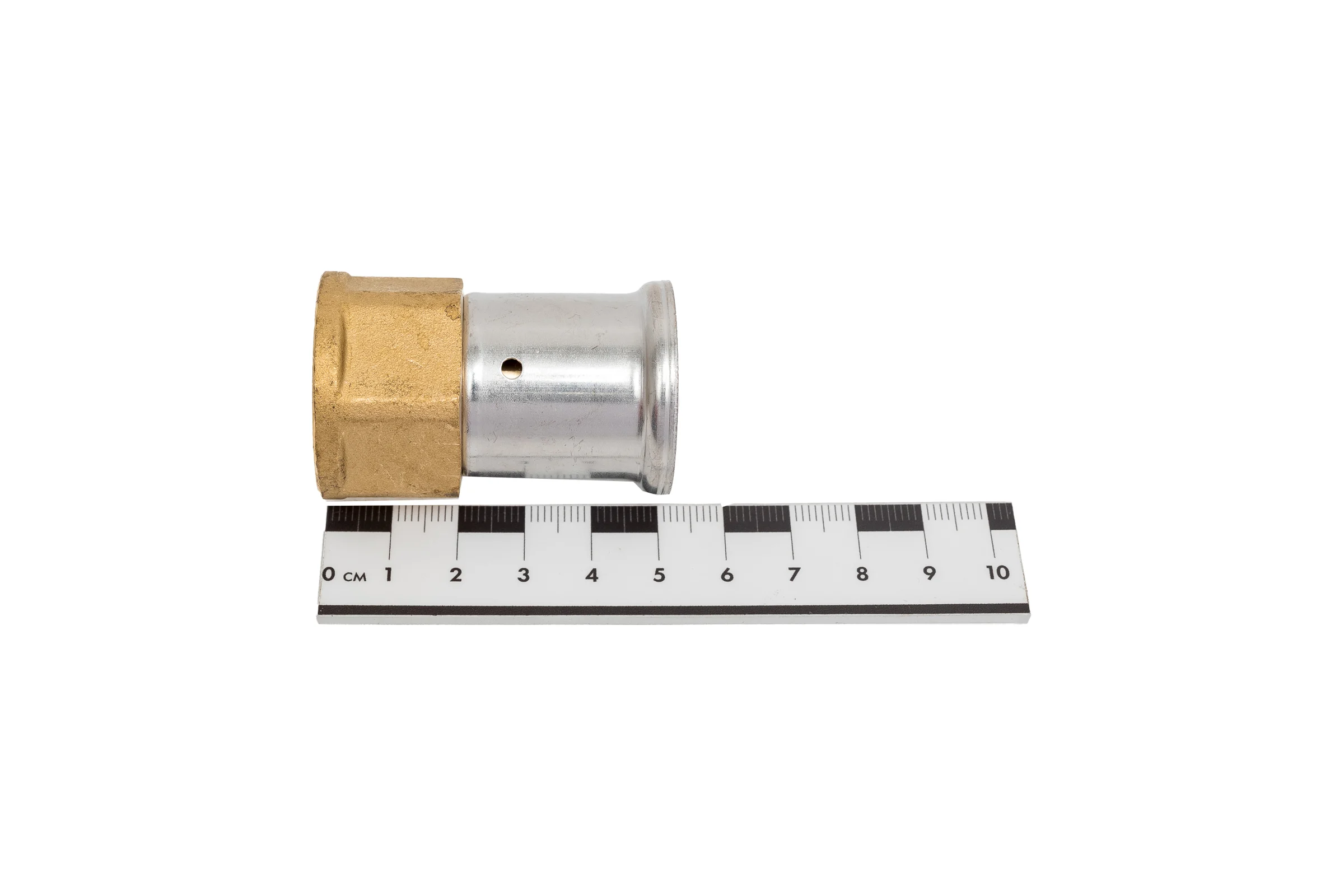 Муфта HENCO накидная гайка, плоское уплотнение, латунь пресс, 26x3/4" 26P-26Z05